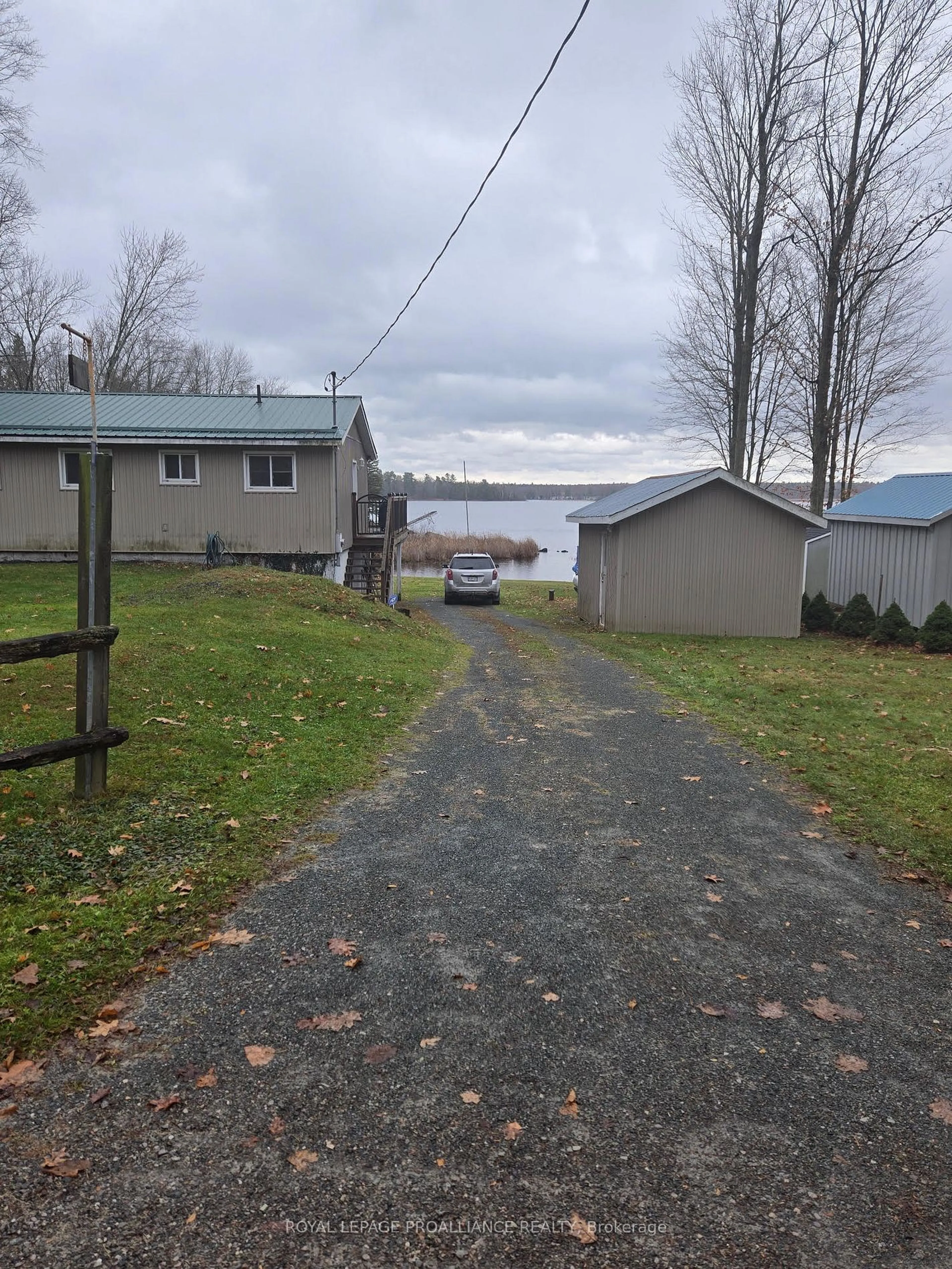 A pic from outside/outdoor area/front of a property/back of a property/a pic from drone, street for 1081 Cook Rd, Marmora and Lake Ontario K0K 2M0