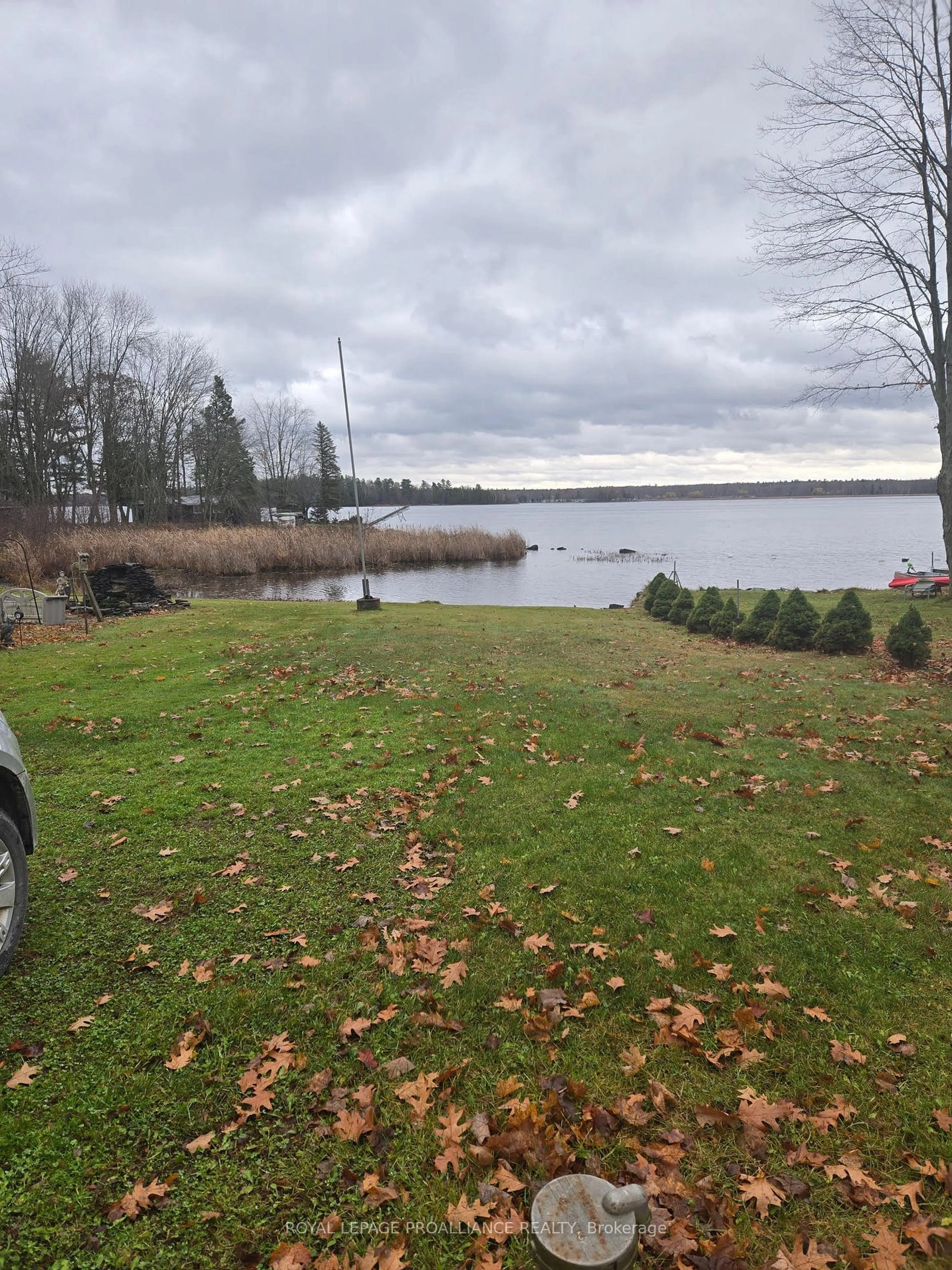 A pic from outside/outdoor area/front of a property/back of a property/a pic from drone, water/lake/river/ocean view for 1081 Cook Rd, Marmora and Lake Ontario K0K 2M0