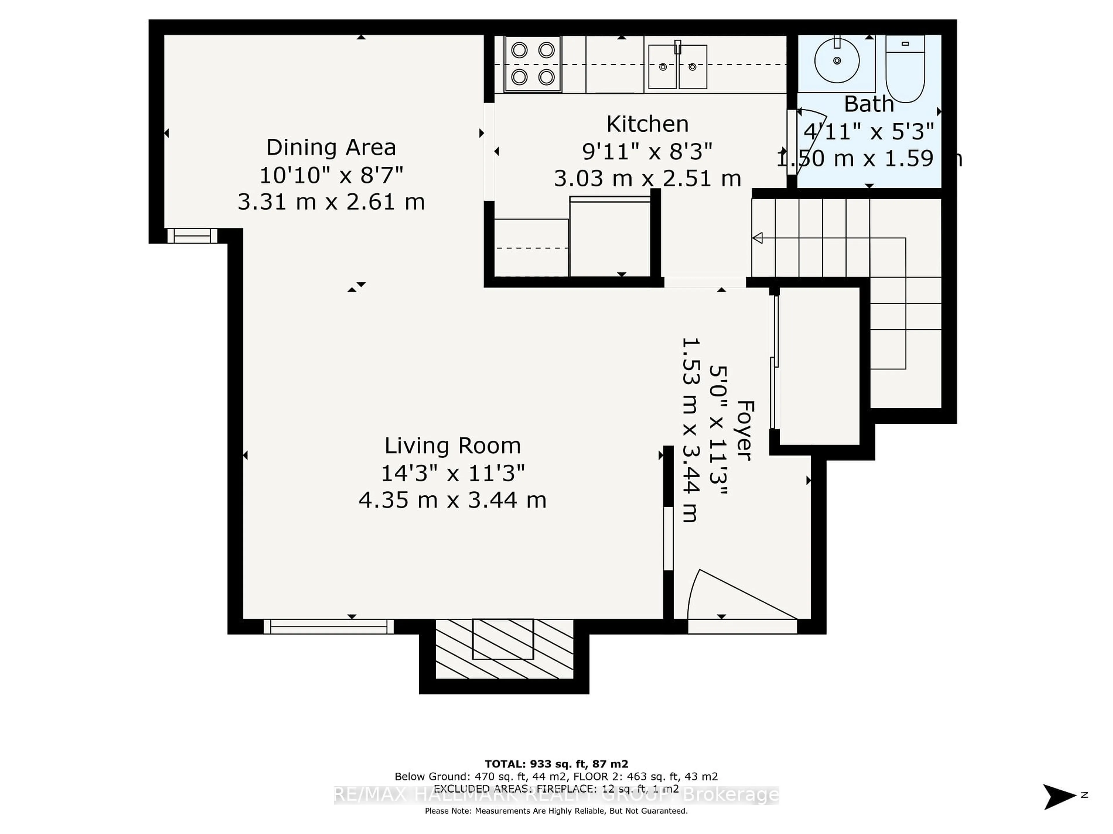 Floor plan for 20 Hart Ave #B, Overbrook - Castleheights and Area Ontario K1K 4H8