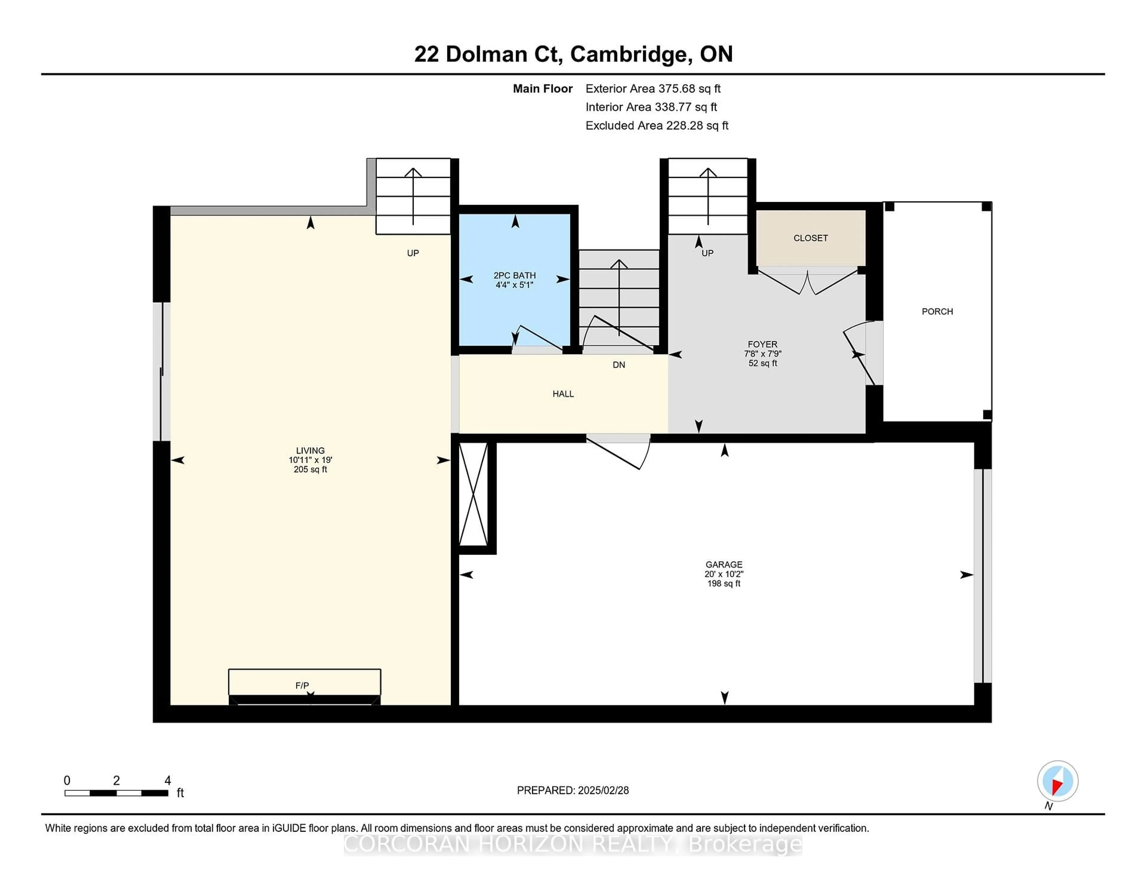 Floor plan for 22 Dolman Crt, Cambridge Ontario N1S 4G4