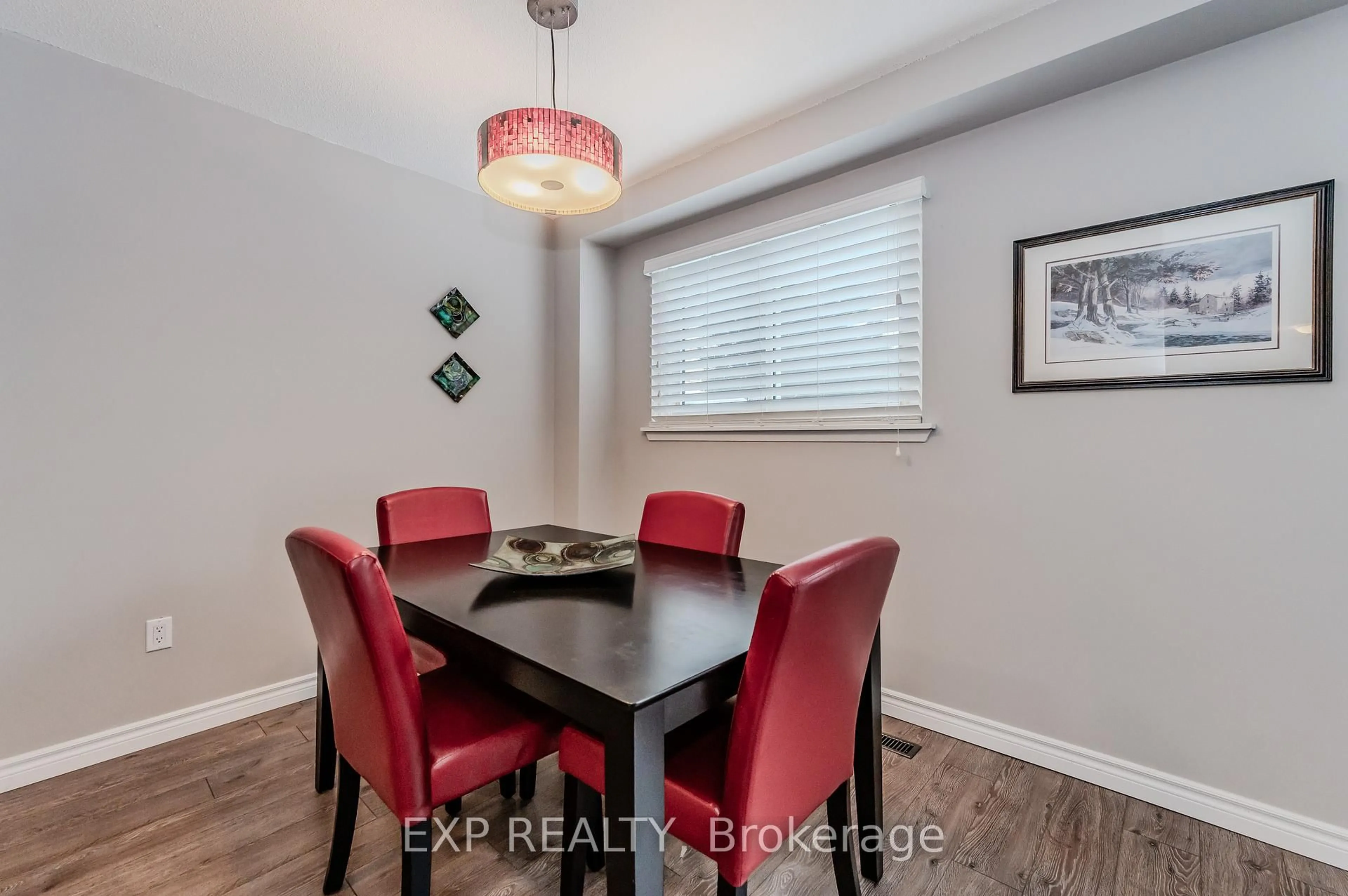 Dining room, wood/laminate floor for 51 Paulander Dr #56, Kitchener Ontario N2M 5E5