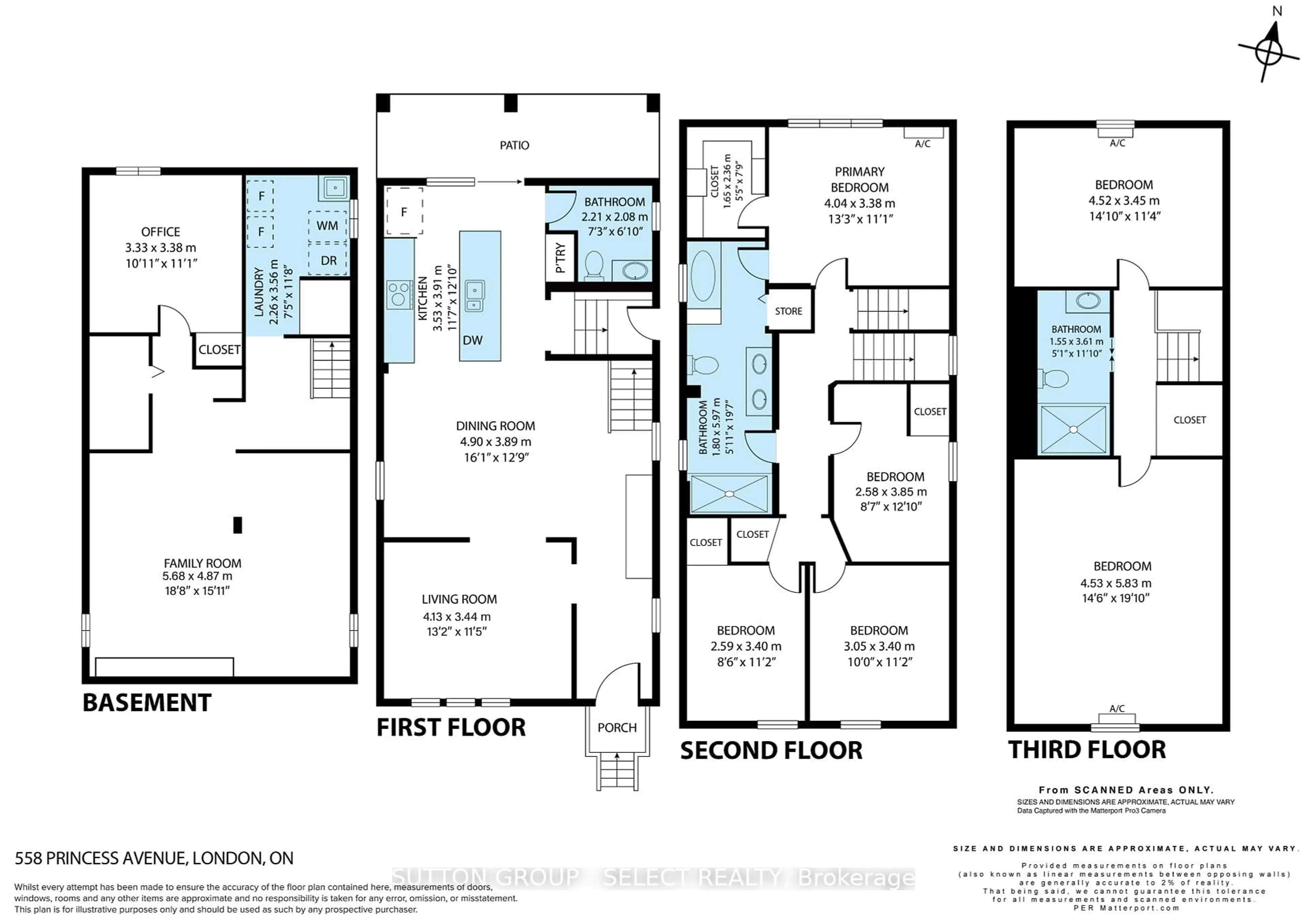 Floor plan for 558 Princess Ave, London Ontario N6B 2B9