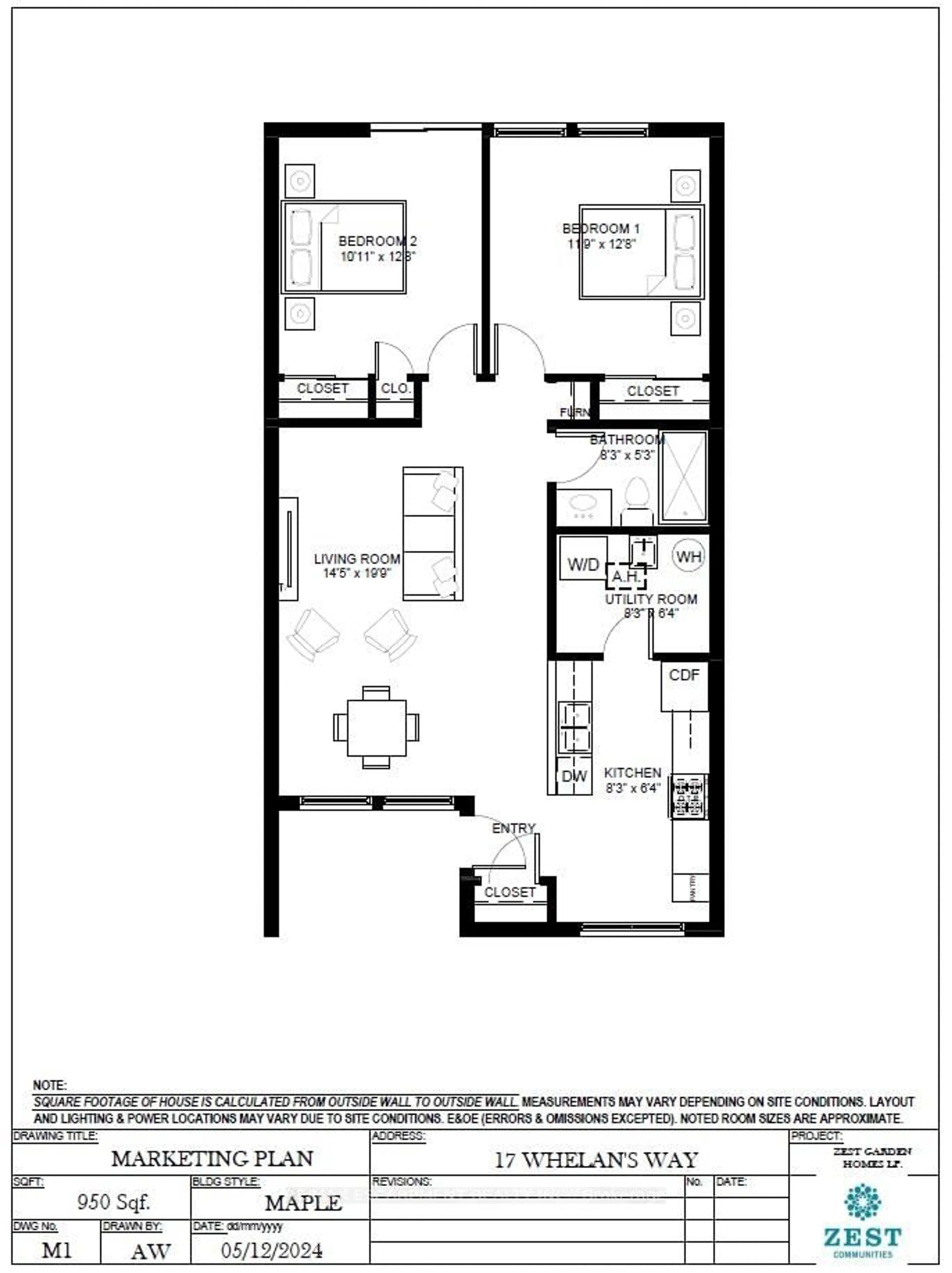 Floor plan for 17 Whelans Way, Hamilton Ontario L9B 1T8