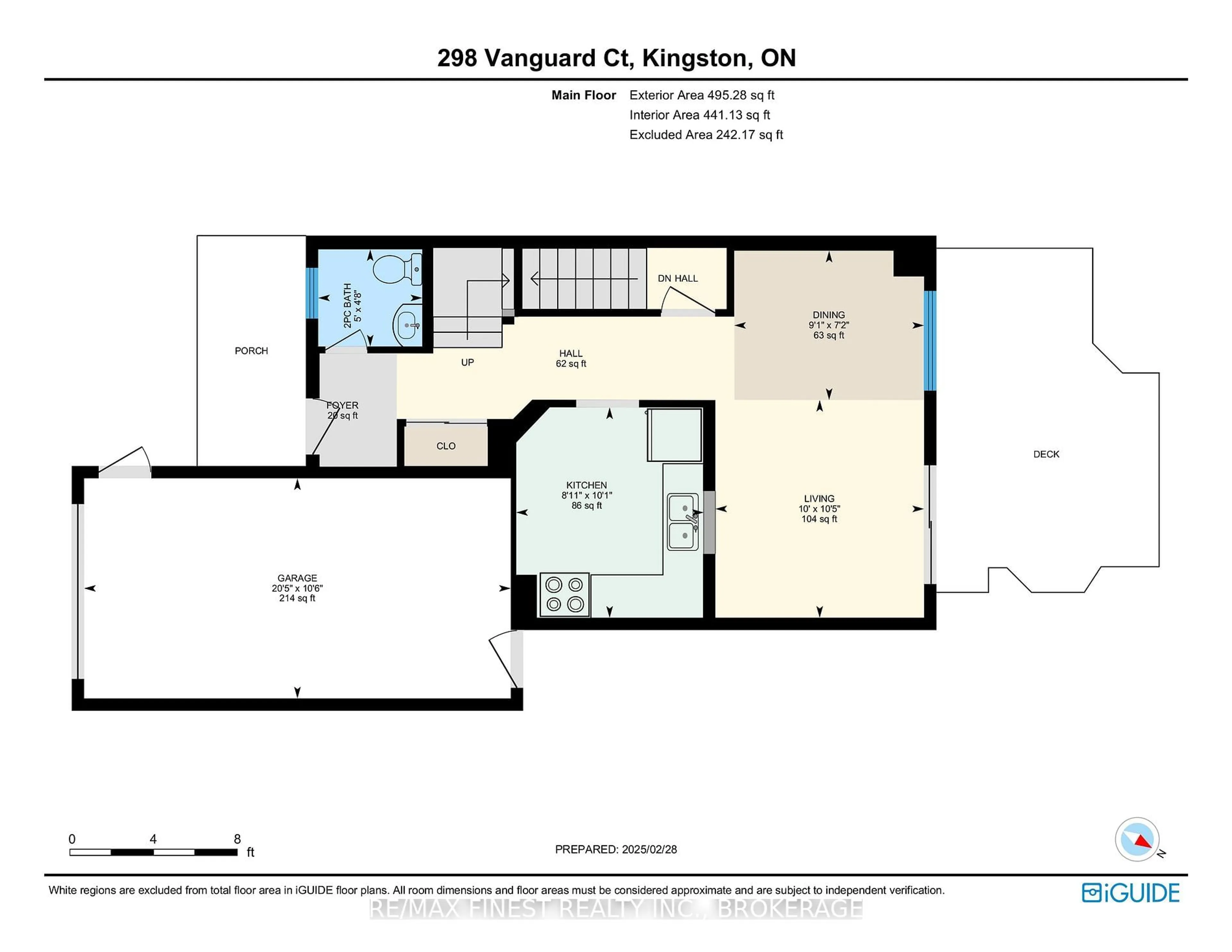 Floor plan for 298 Vanguard Crt, Kingston Ontario K7M 8P9