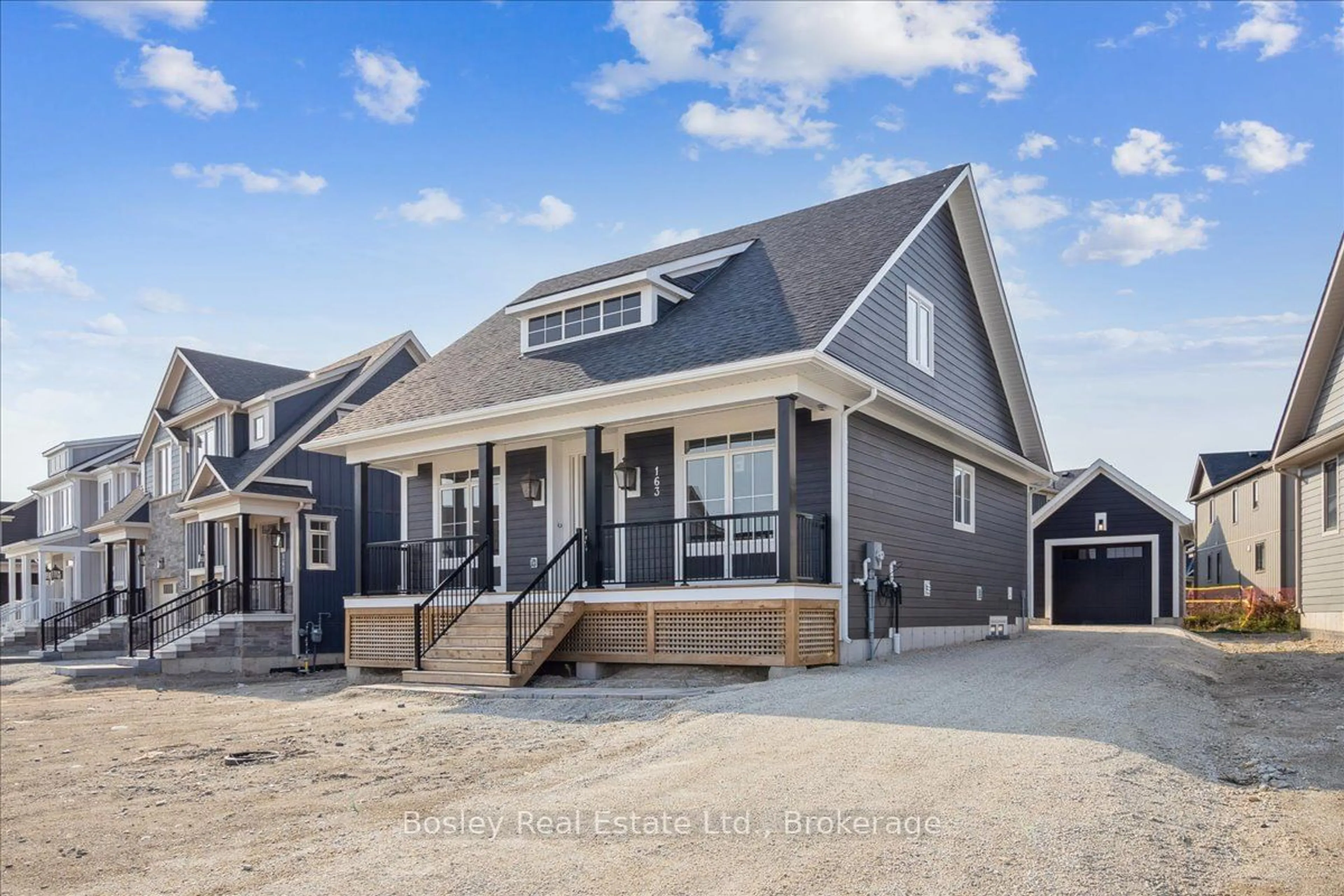 Home with vinyl exterior material, street for 163 SUGAR MAPLE St, Blue Mountains Ontario L9Y 0Z3