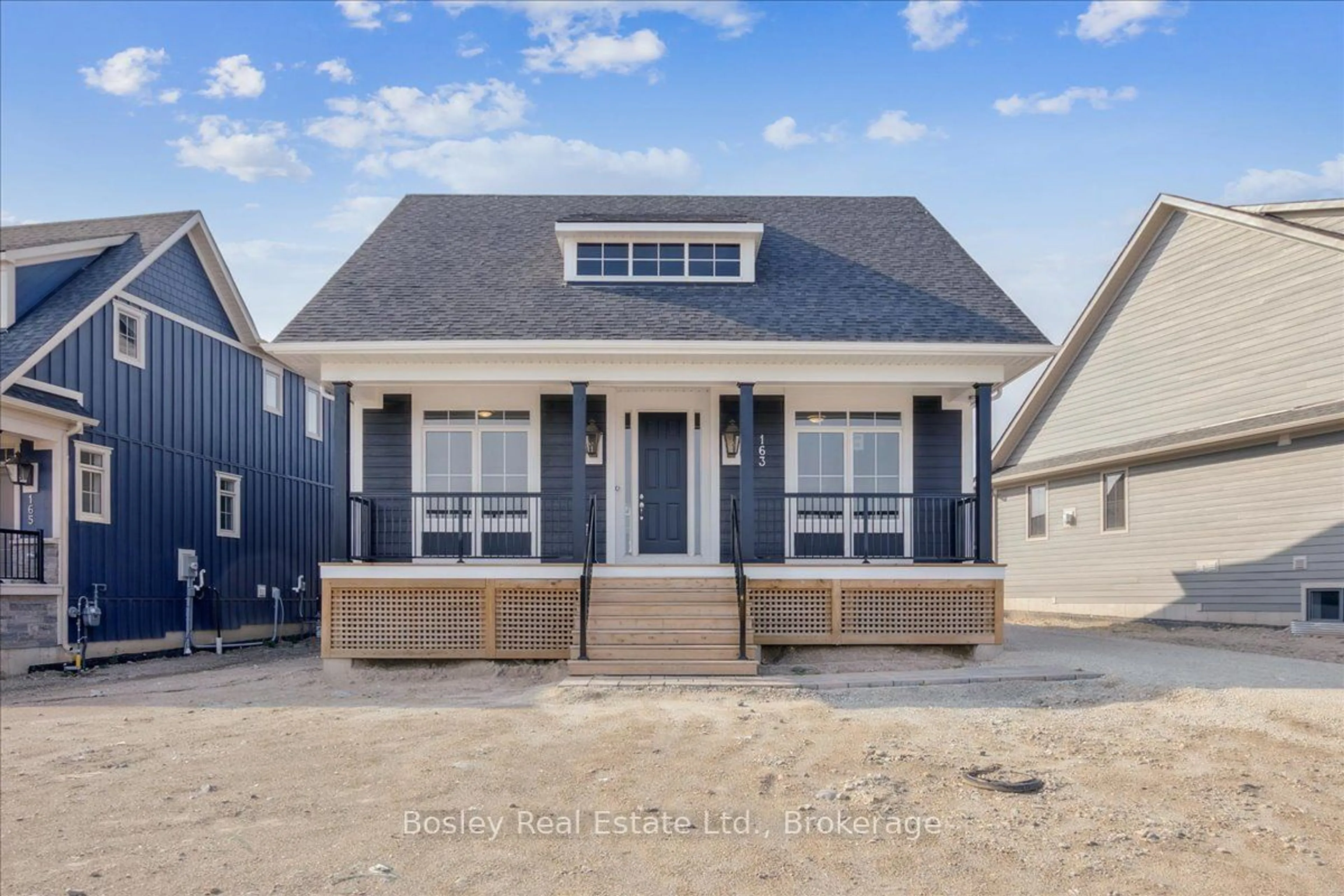 Home with vinyl exterior material, street for 163 SUGAR MAPLE St, Blue Mountains Ontario L9Y 0Z3