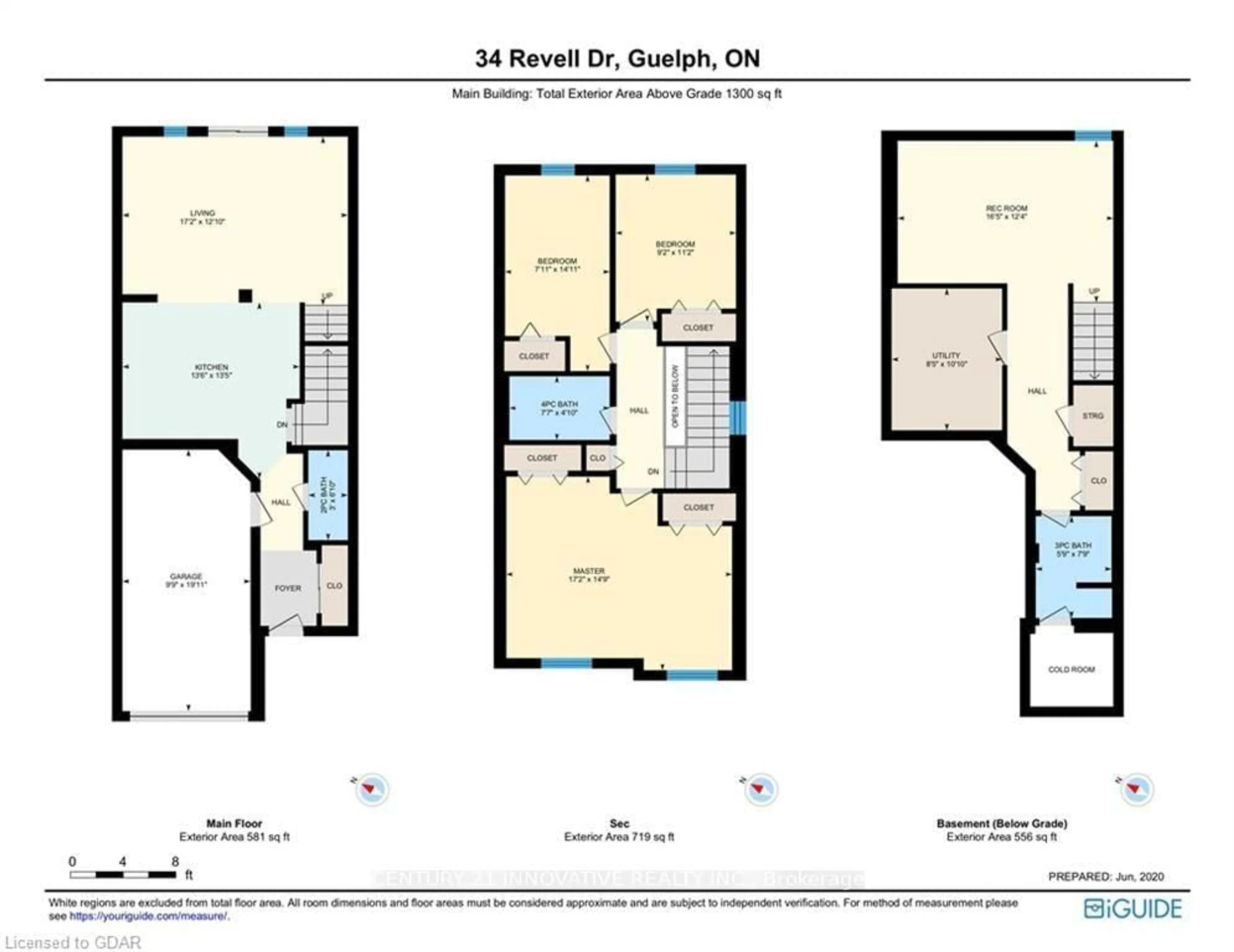 Floor plan for 34 Revell Dr, Guelph Ontario N1G 0B8