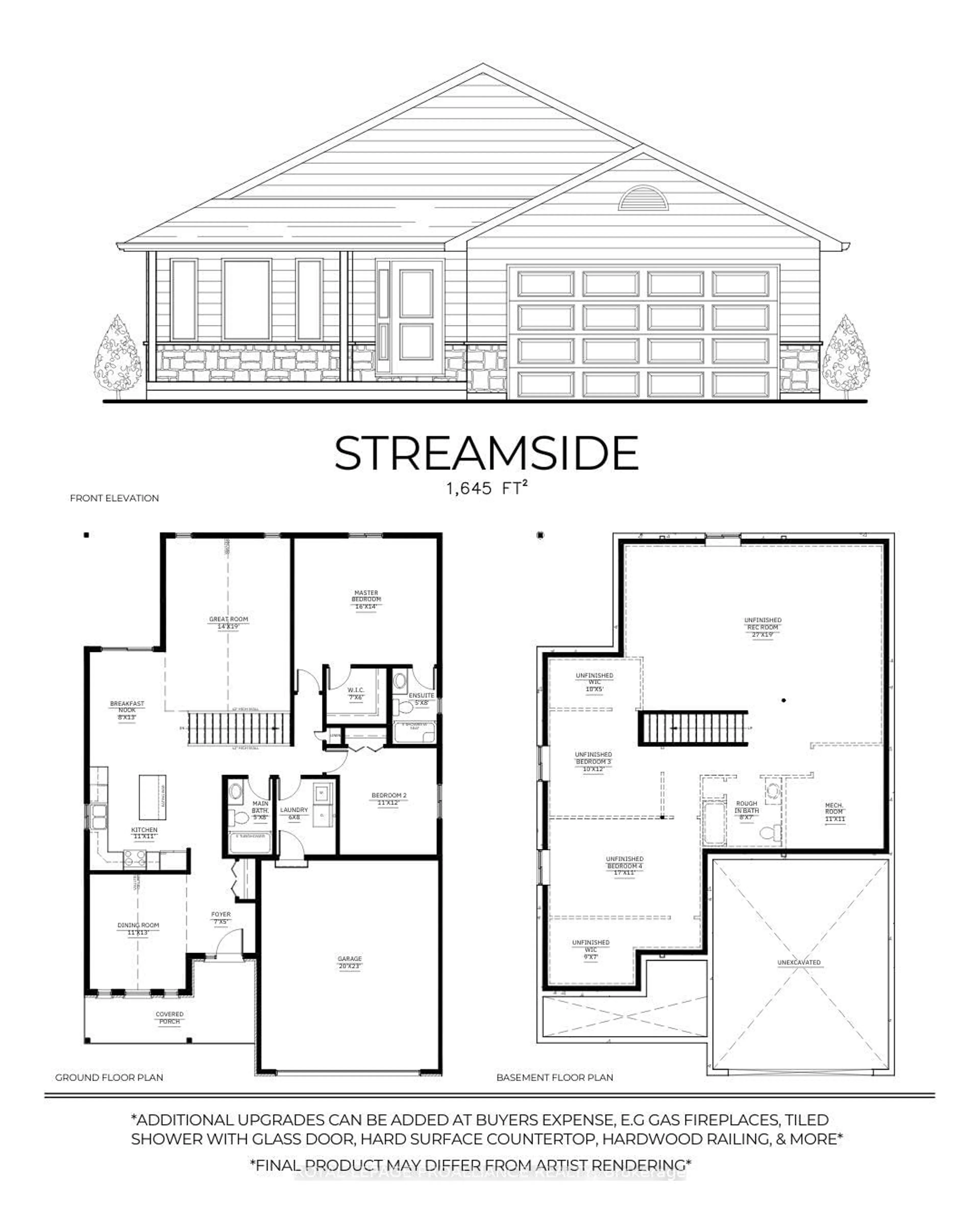 Floor plan for Lot 6 Homewood Ave, Trent Hills Ontario K0L 1Y0