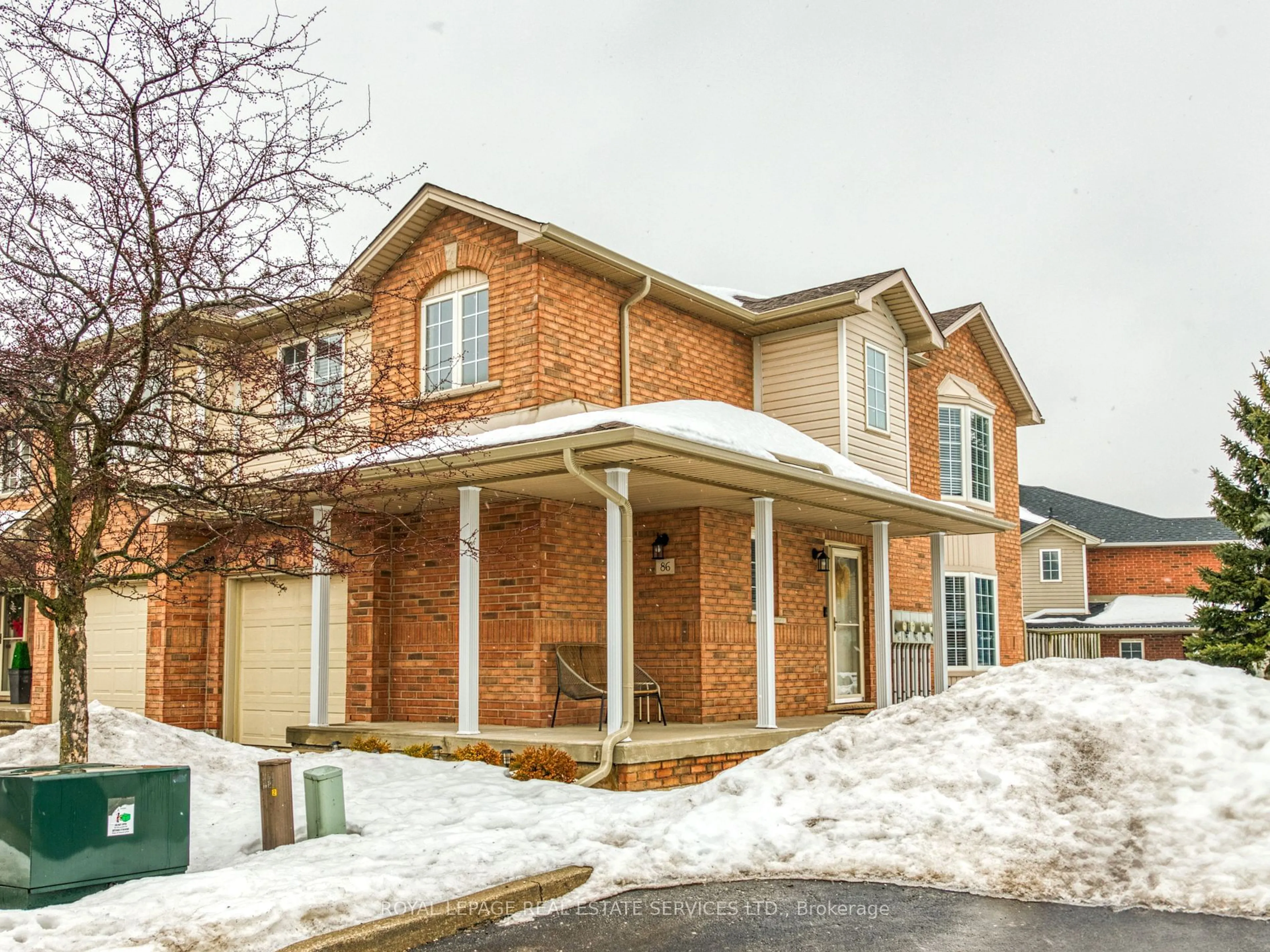 Home with brick exterior material, street for 800 Paramount Dr #86, Hamilton Ontario L8J 3V9