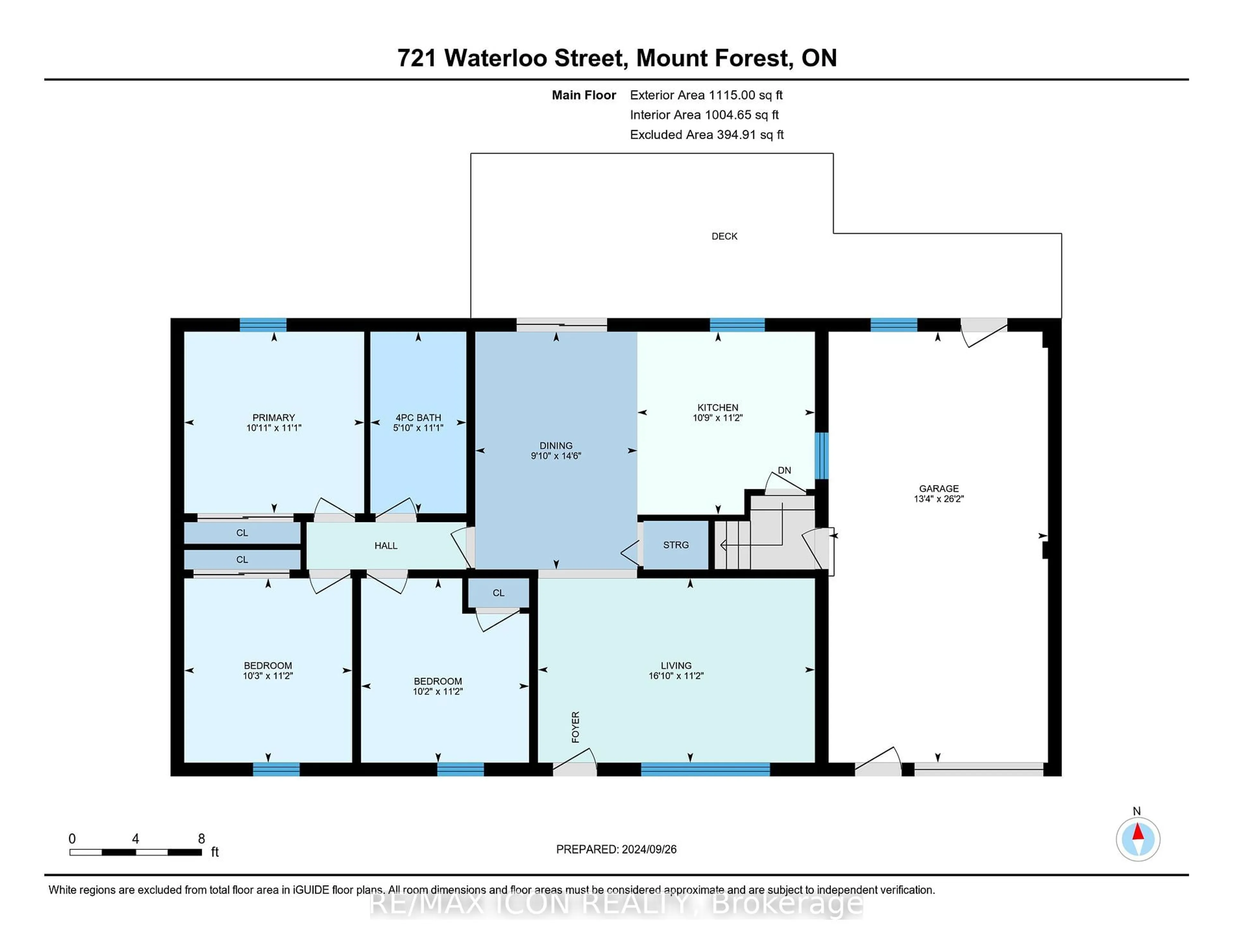 Floor plan for 721 Waterloo St, Wellington North Ontario N0G 2L3