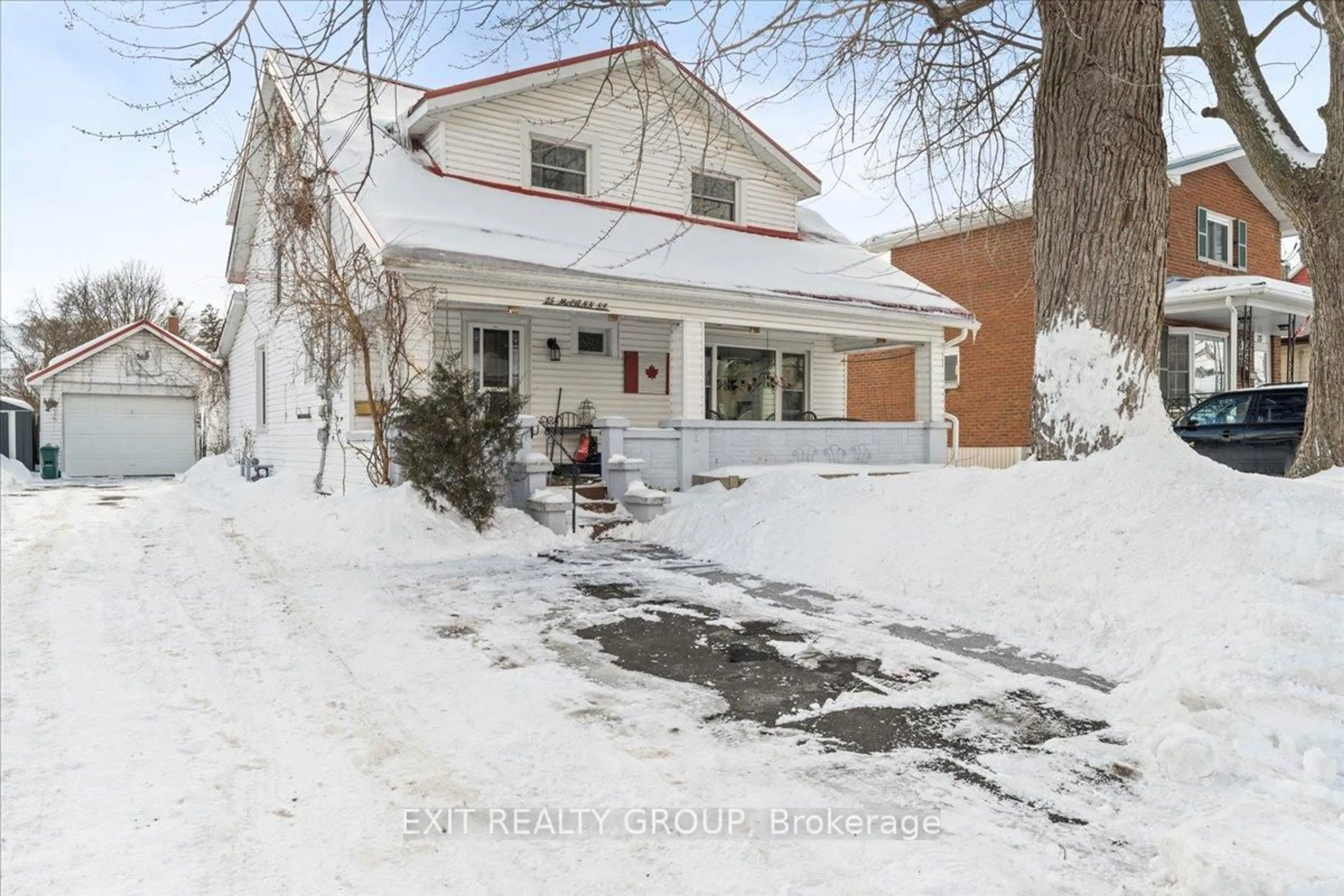 A pic from outside/outdoor area/front of a property/back of a property/a pic from drone, street for 25 McCann St, Quinte West Ontario K8V 1W2