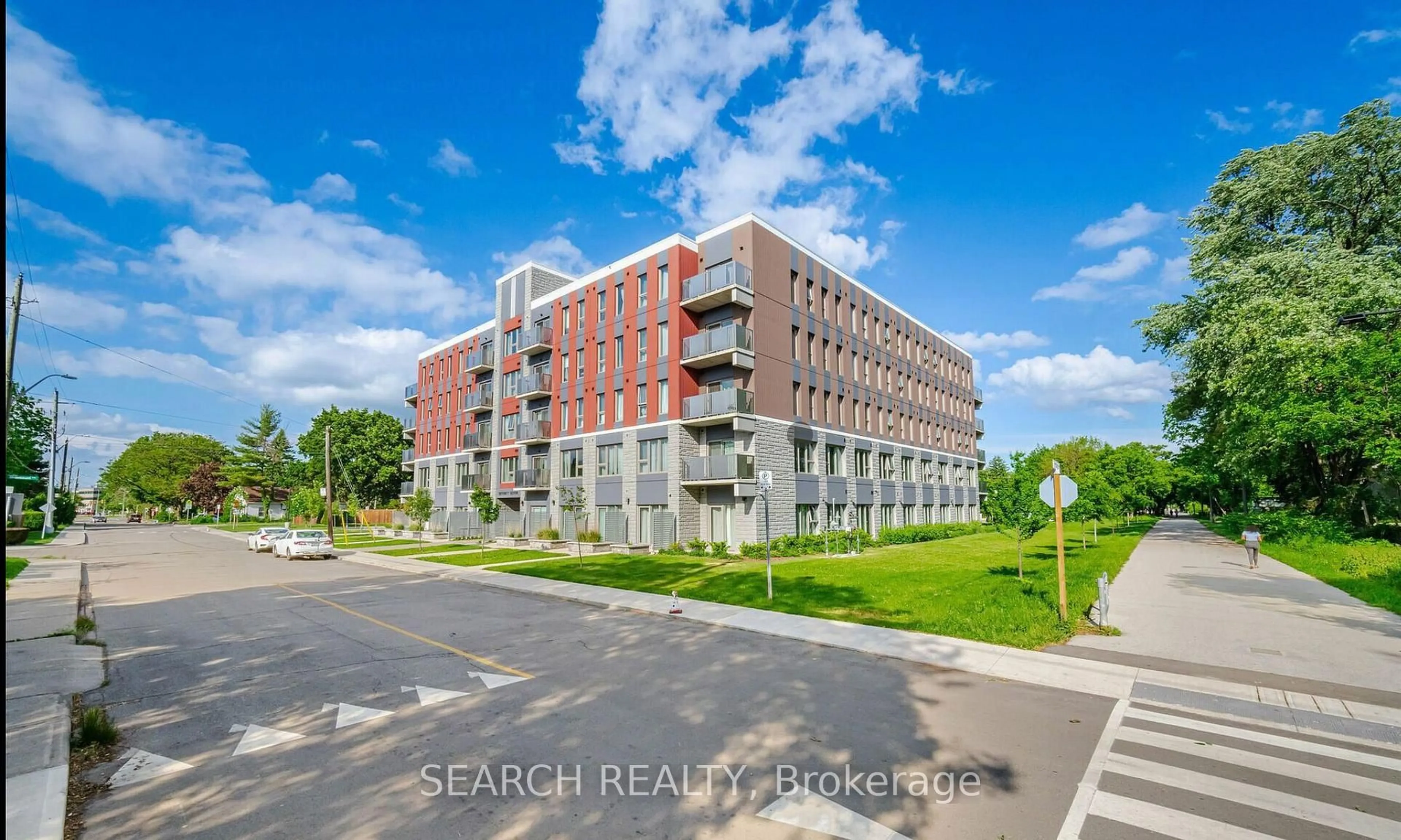 A pic from outside/outdoor area/front of a property/back of a property/a pic from drone, building for 77 Leland St #108, Hamilton Ontario L8S 3A1