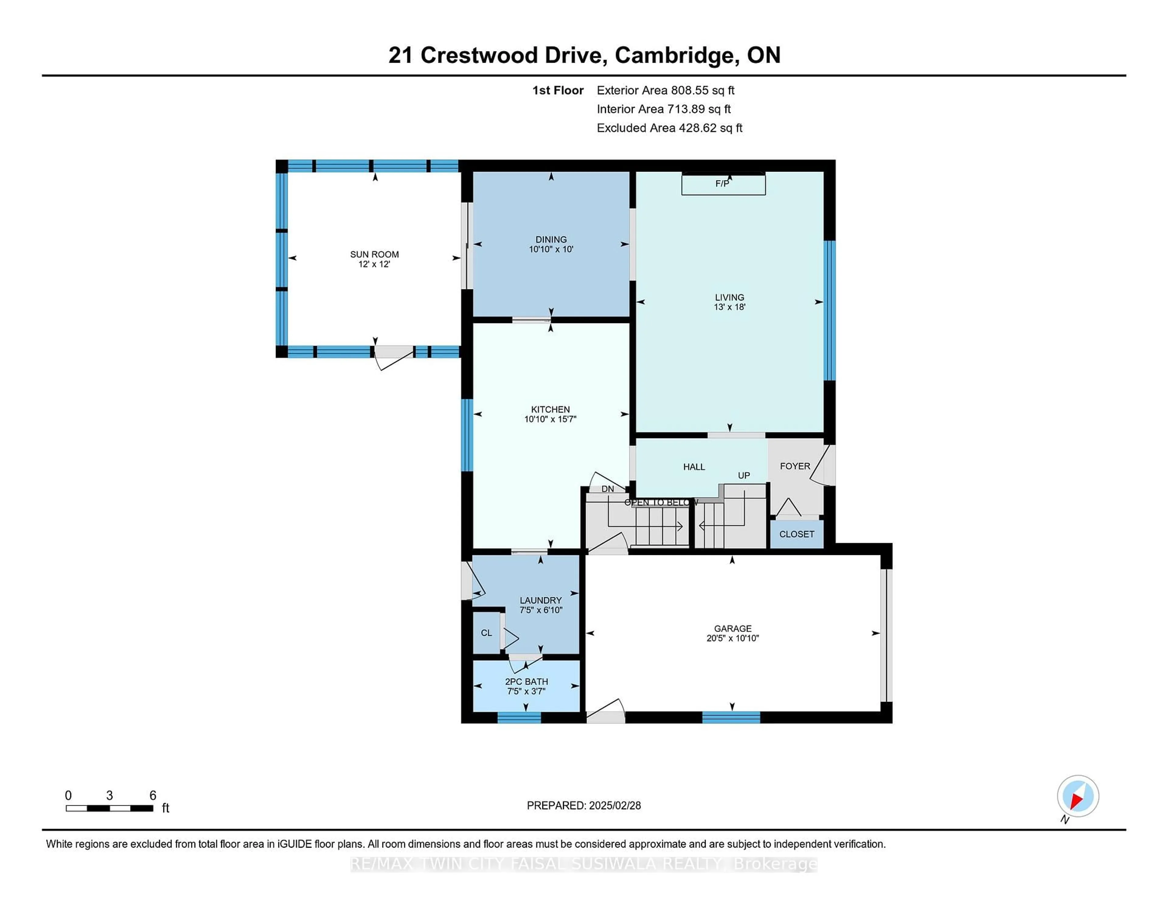 Floor plan for 21 Crestwood Dr, Cambridge Ontario N1S 3N8