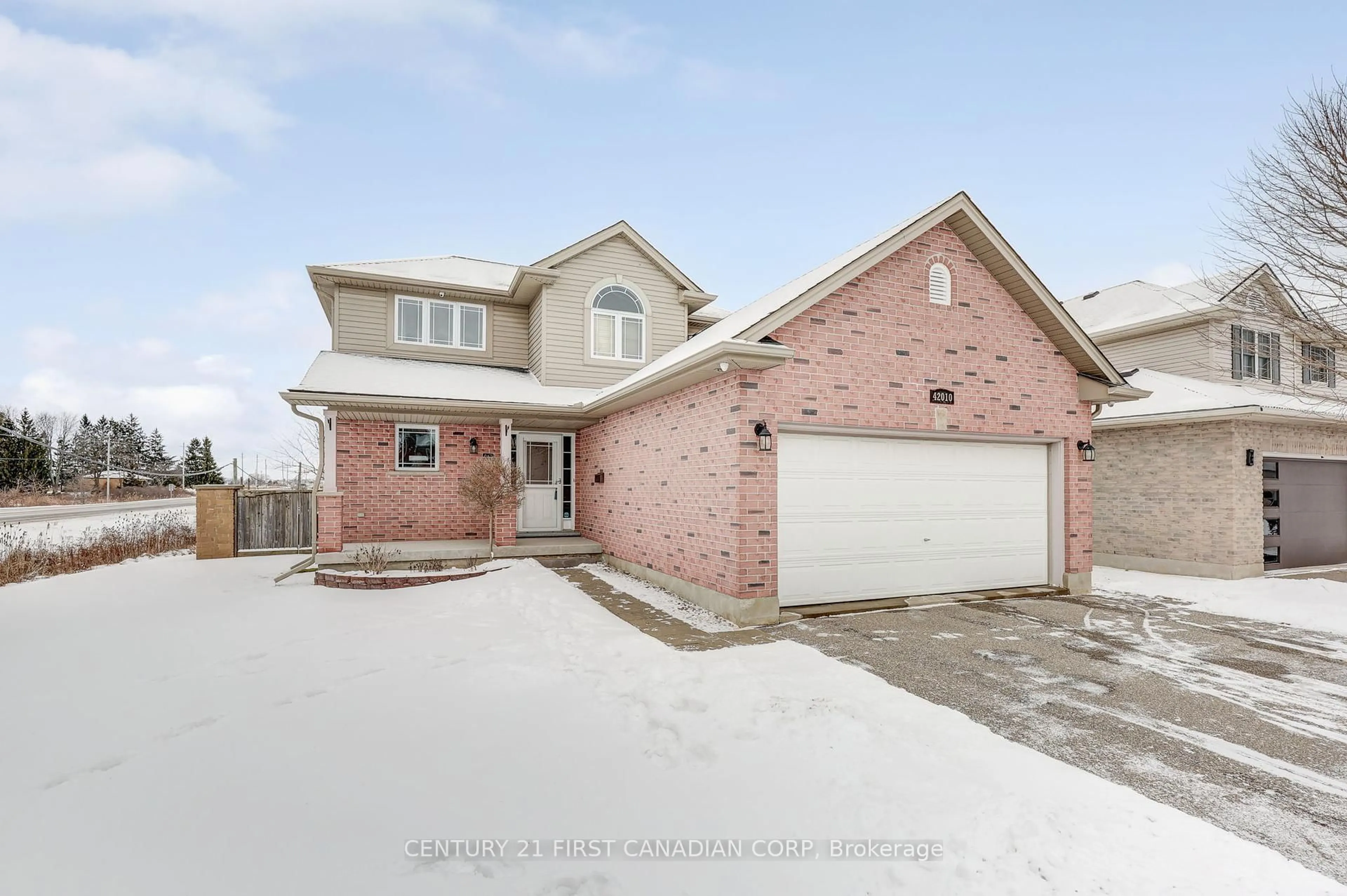 Home with brick exterior material, street for 42010 Mcbain Line, St. Thomas Ontario N5P 4P4