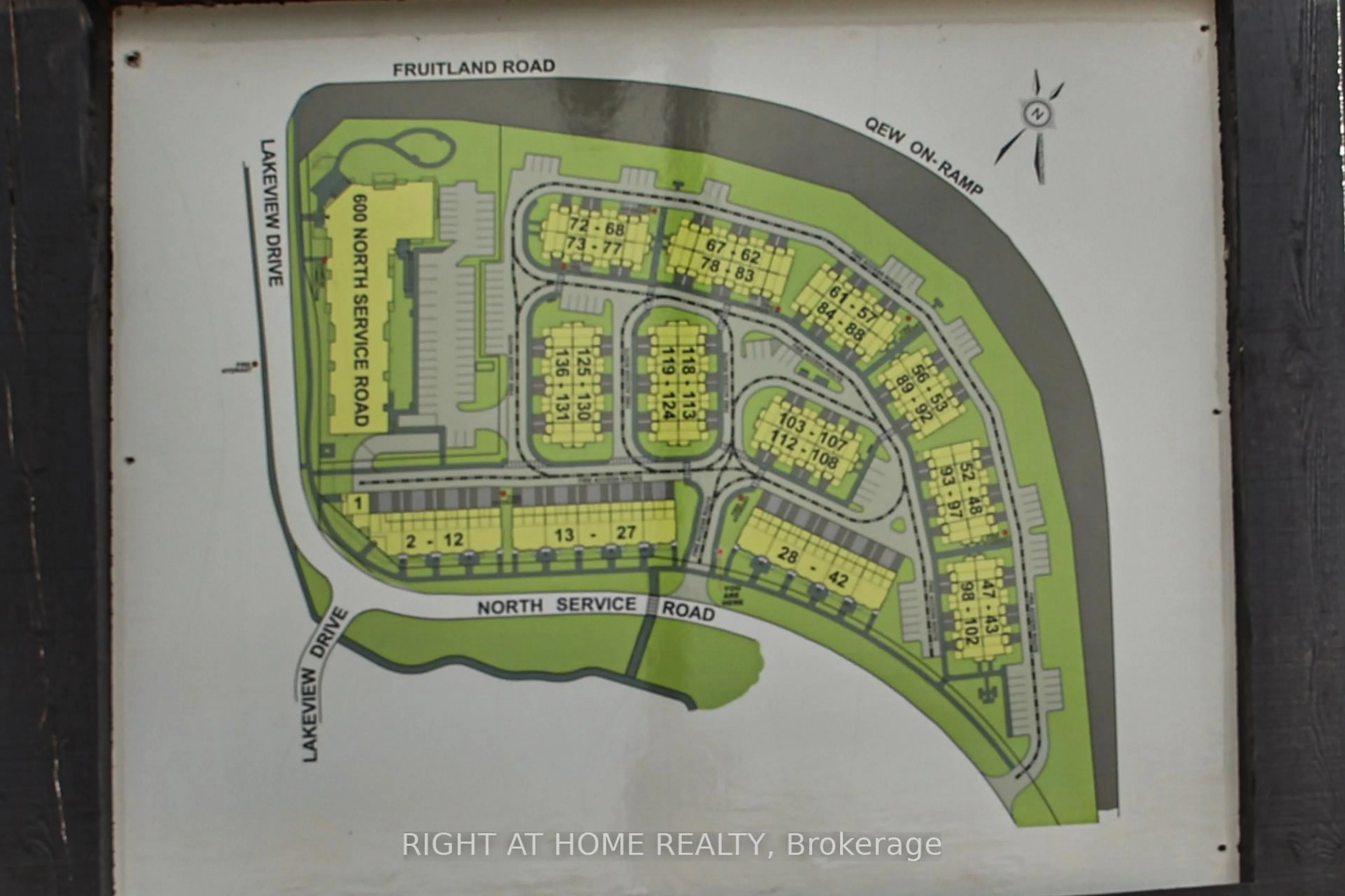 Picture of a map for 590 North Service Rd #102, Hamilton Ontario L8E 0K5