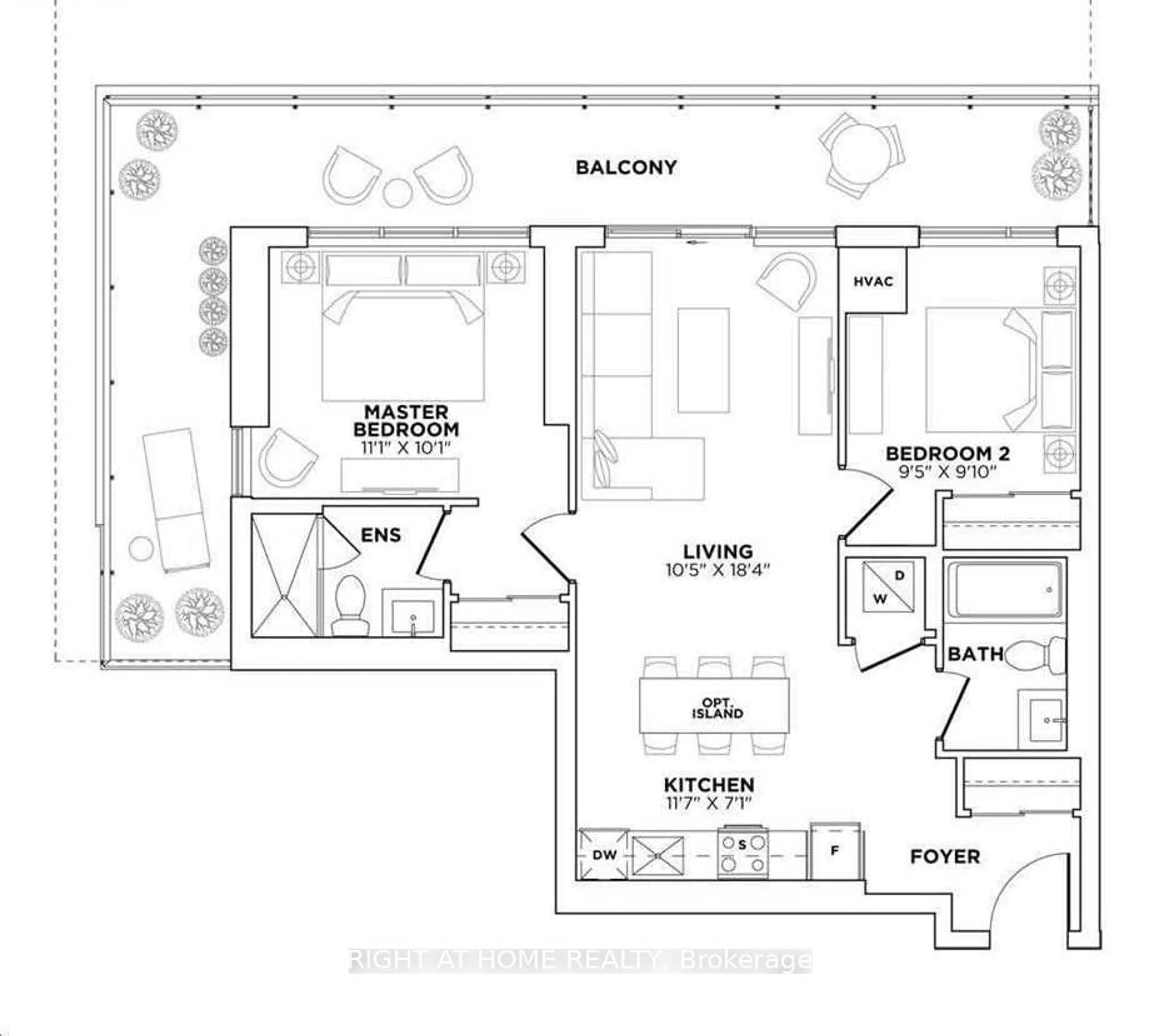 Floor plan for 212 King William St #805, Hamilton Ontario L8R 0A7