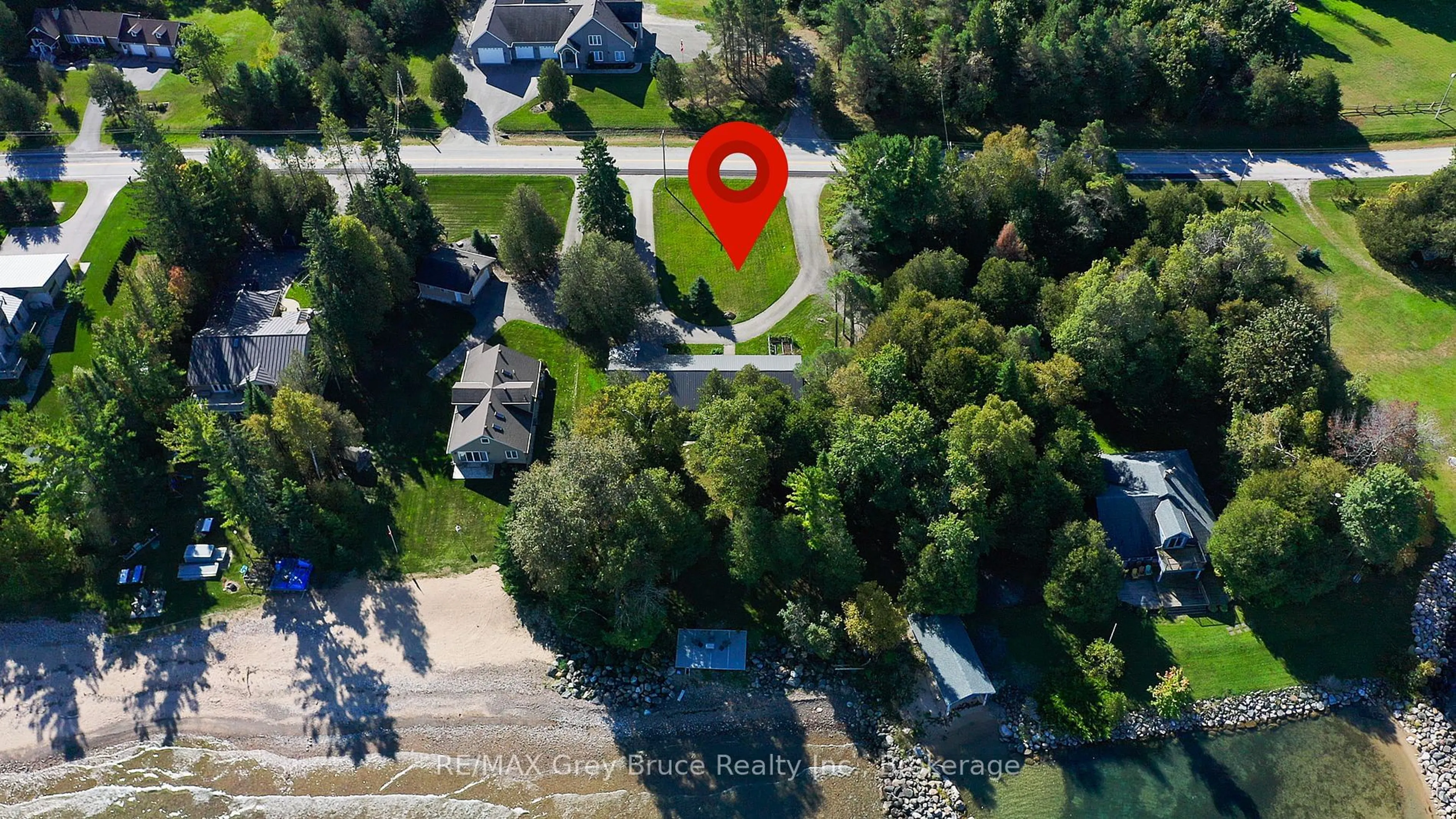 A pic from outside/outdoor area/front of a property/back of a property/a pic from drone, water/lake/river/ocean view for 359326 Grey Road 15 Rd, Meaford Ontario N0H 1B0