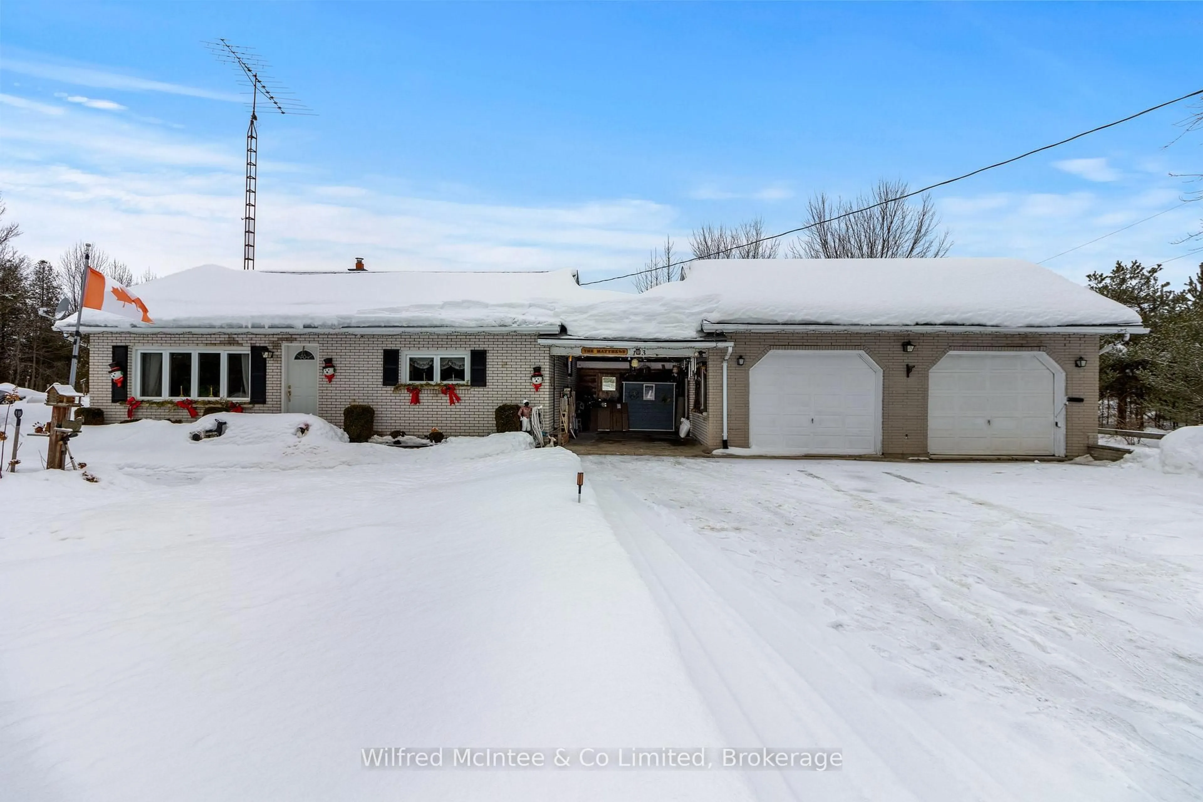 A pic from outside/outdoor area/front of a property/back of a property/a pic from drone, street for 403343 Grey Road 4, West Grey Ontario N0C 1K0