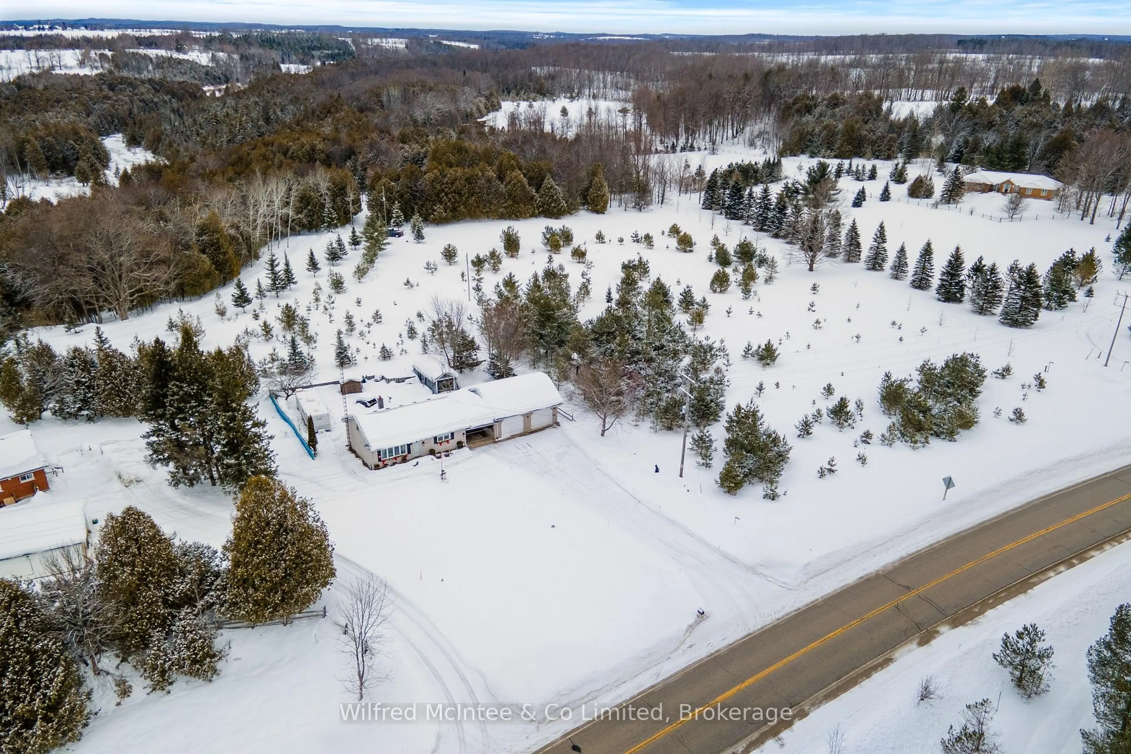 A pic from outside/outdoor area/front of a property/back of a property/a pic from drone, unknown for 403343 Grey Road 4, West Grey Ontario N0C 1K0