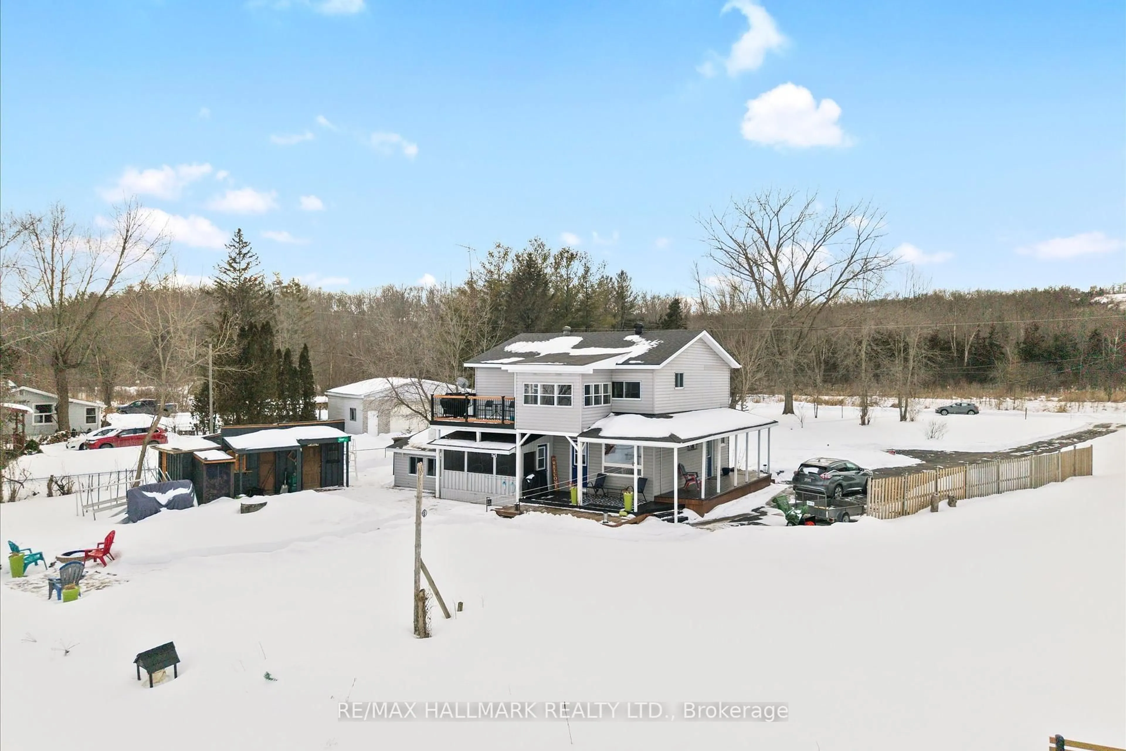 A pic from outside/outdoor area/front of a property/back of a property/a pic from drone, mountain view for 165 Trentside Lane, Quinte West Ontario K0K 2C0