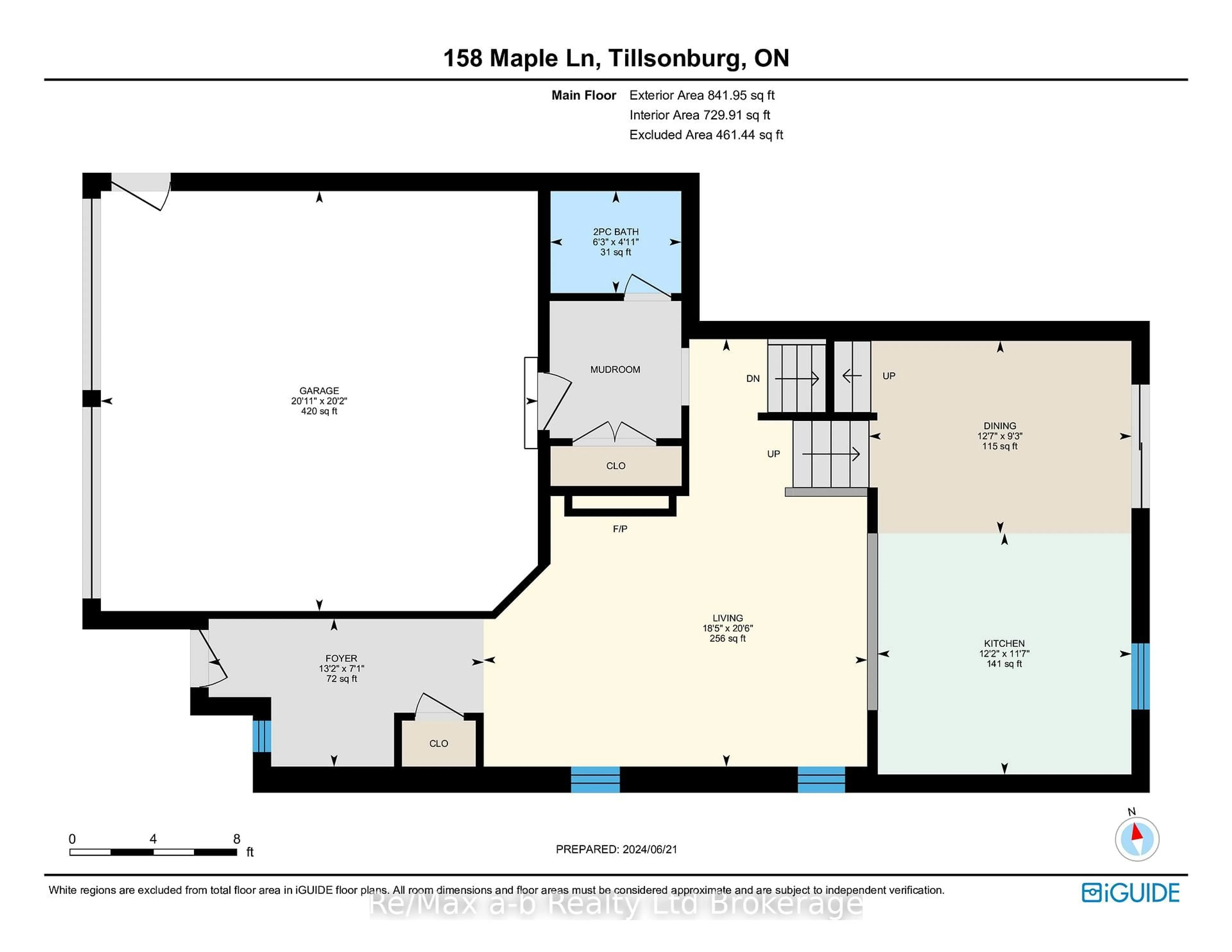 Floor plan for 158 Maple Lane, Tillsonburg Ontario N4G 0A2