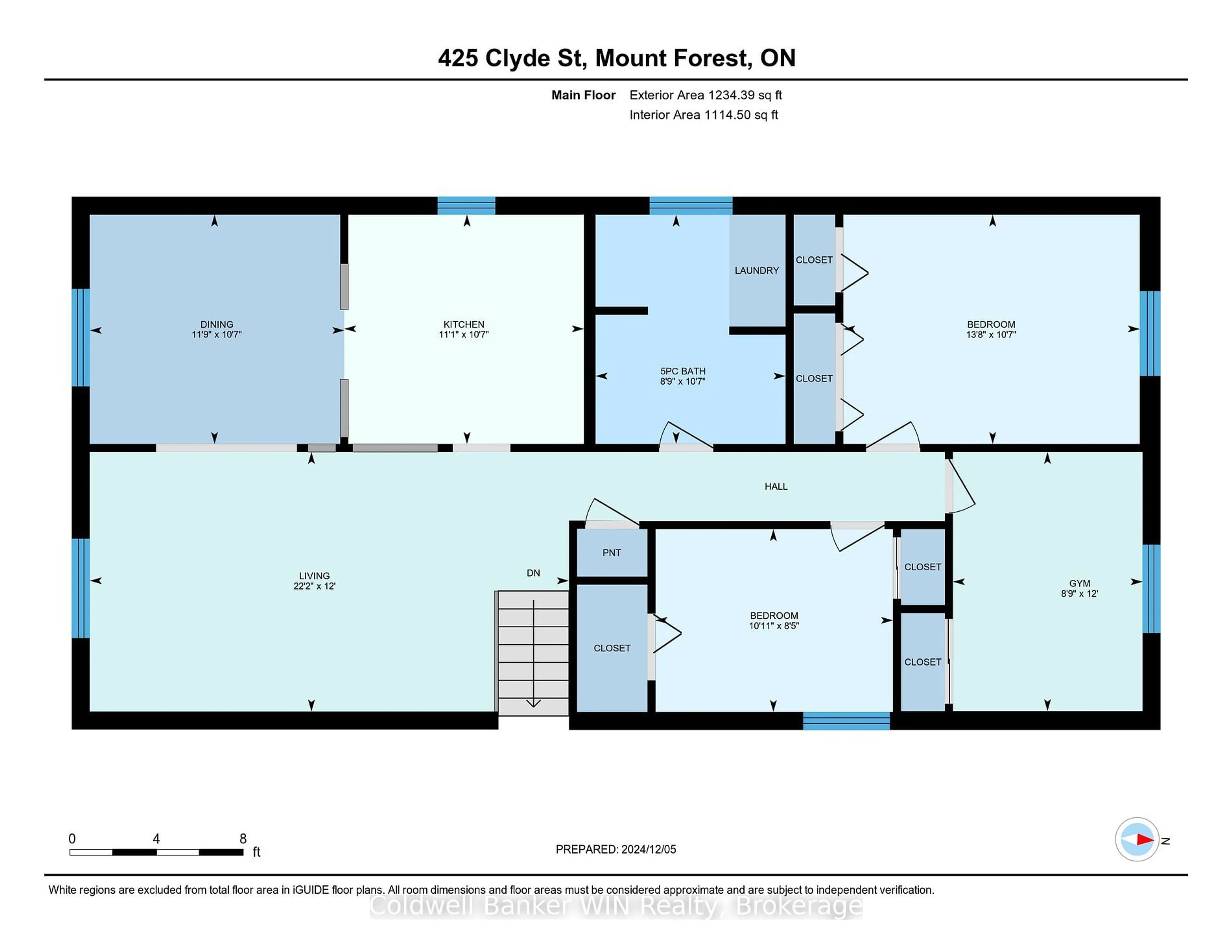 Floor plan for 425 Clyde St, Wellington North Ontario N0G 2L3