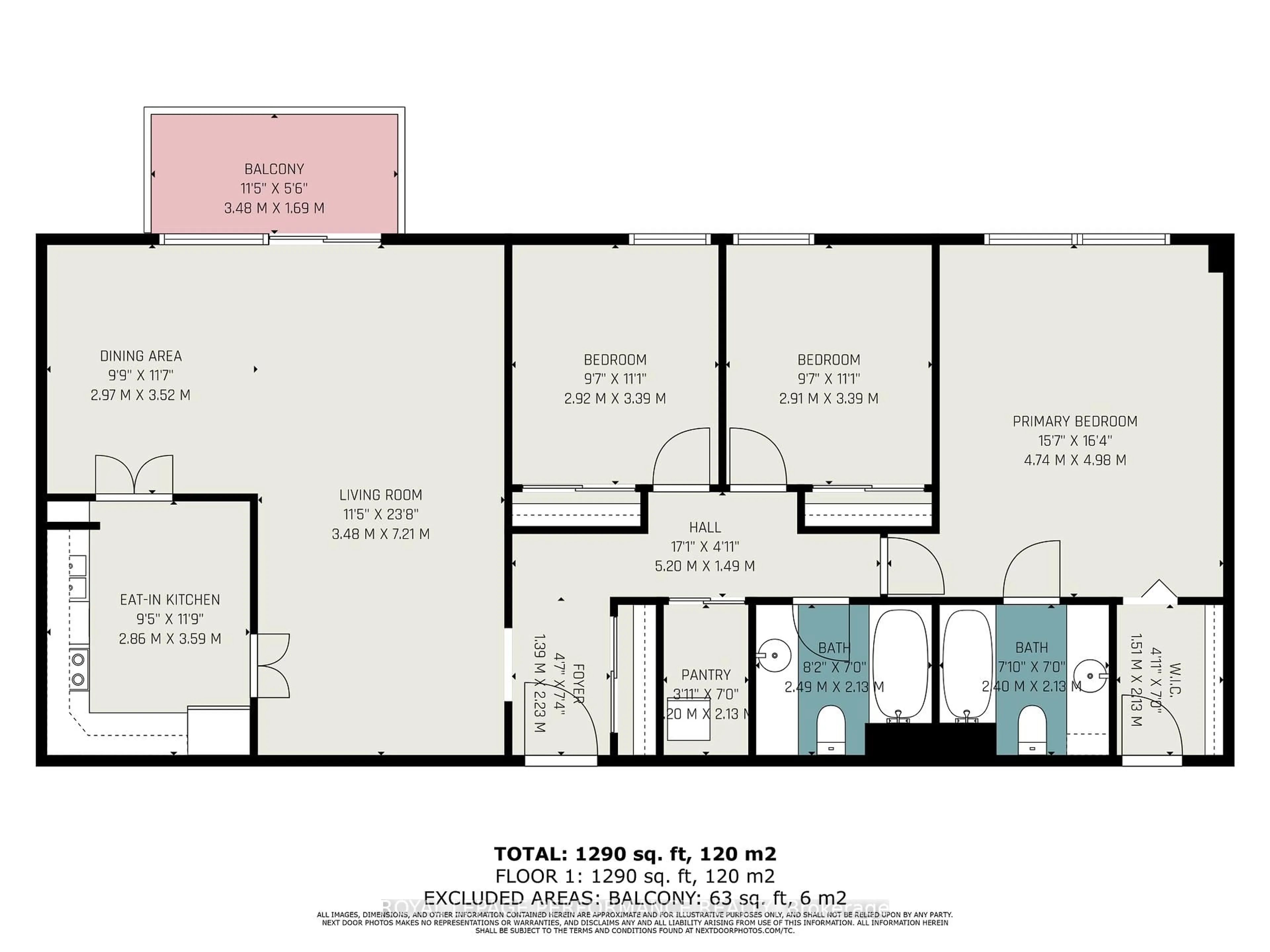 Floor plan for 1485 Baseline Rd #101, Belair Park - Copeland Park and Area Ontario K2C 3L8