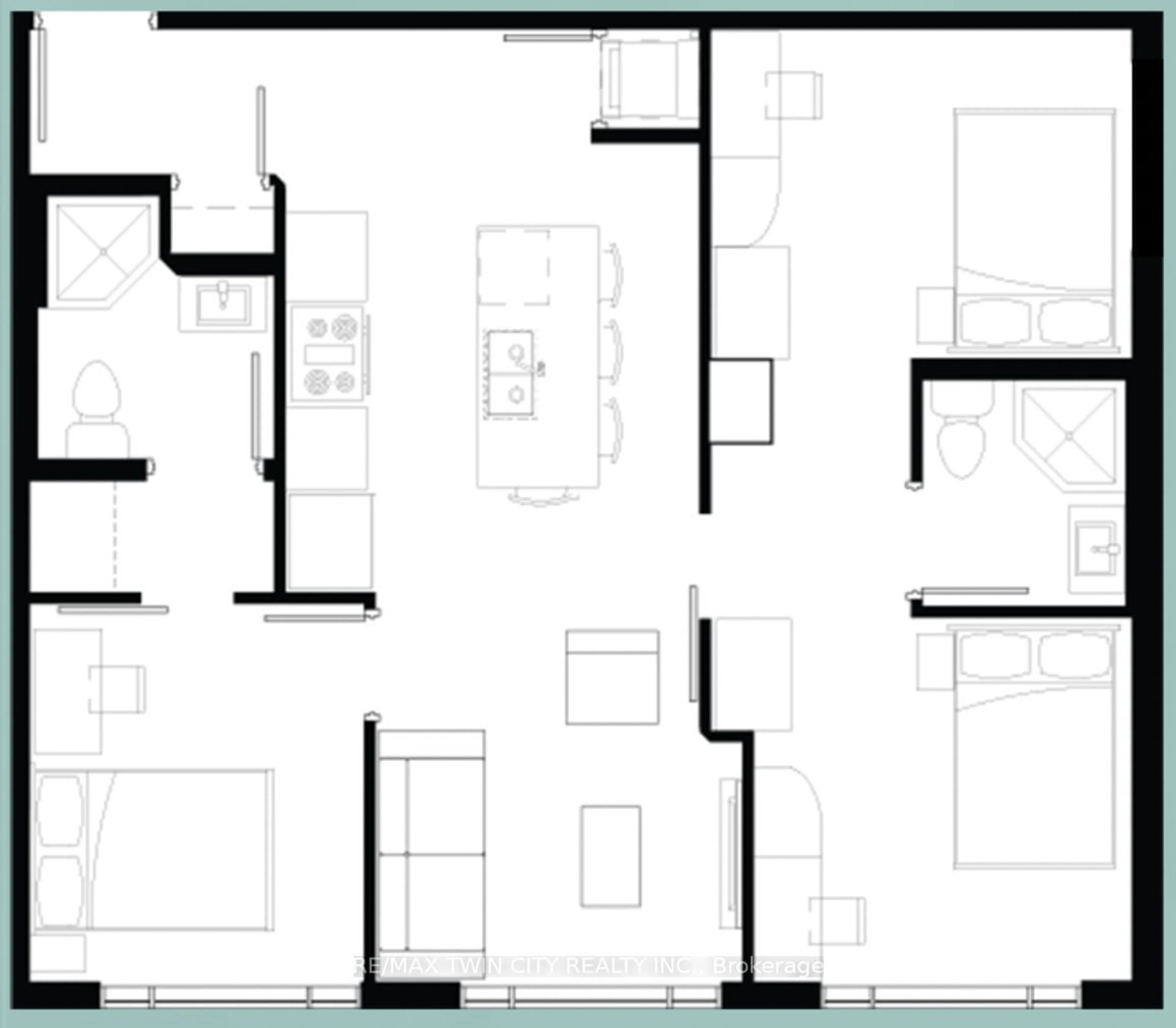 Floor plan for 330 Phillip St #S1001, Waterloo Ontario N2L 3W9