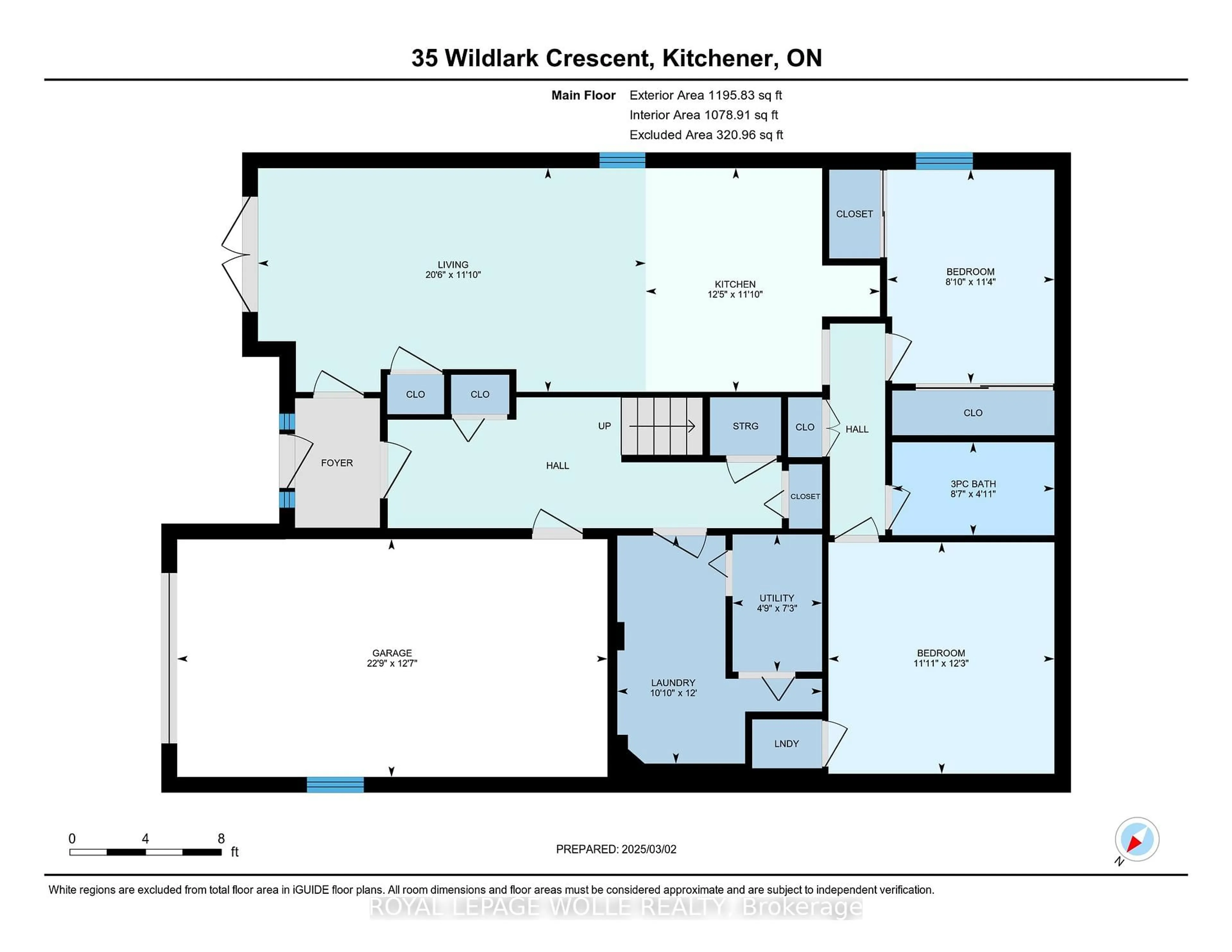 Floor plan for 35 Wildlark Cres, Kitchener Ontario N2N 3E8