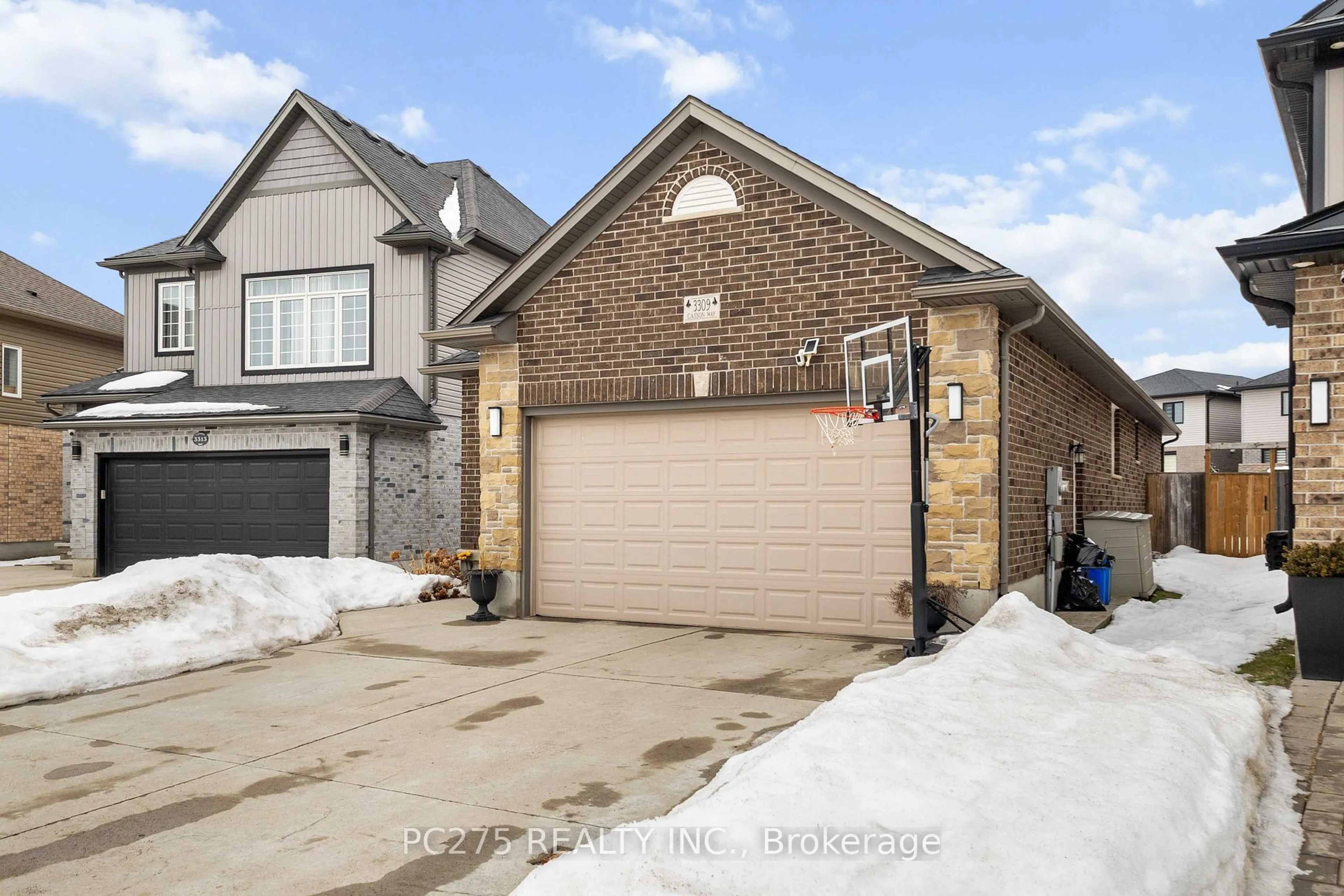 Home with brick exterior material, street for 3309 Casson Way, London Ontario N6L 0B9