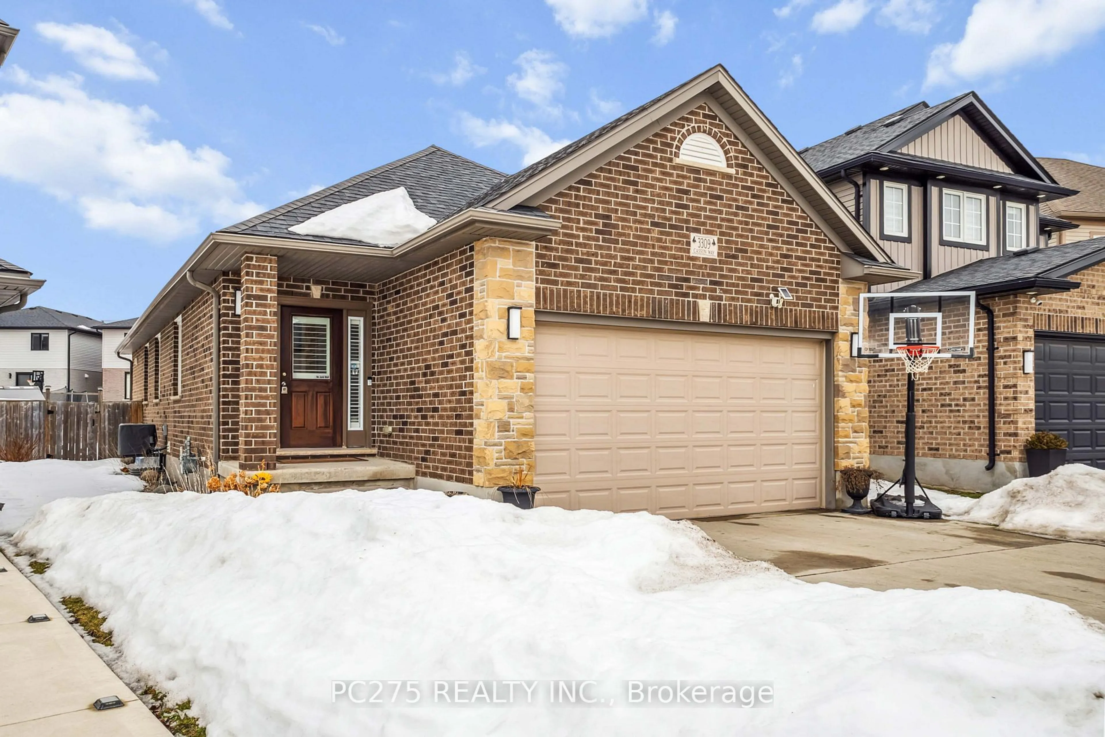 Home with brick exterior material, street for 3309 Casson Way, London Ontario N6L 0B9