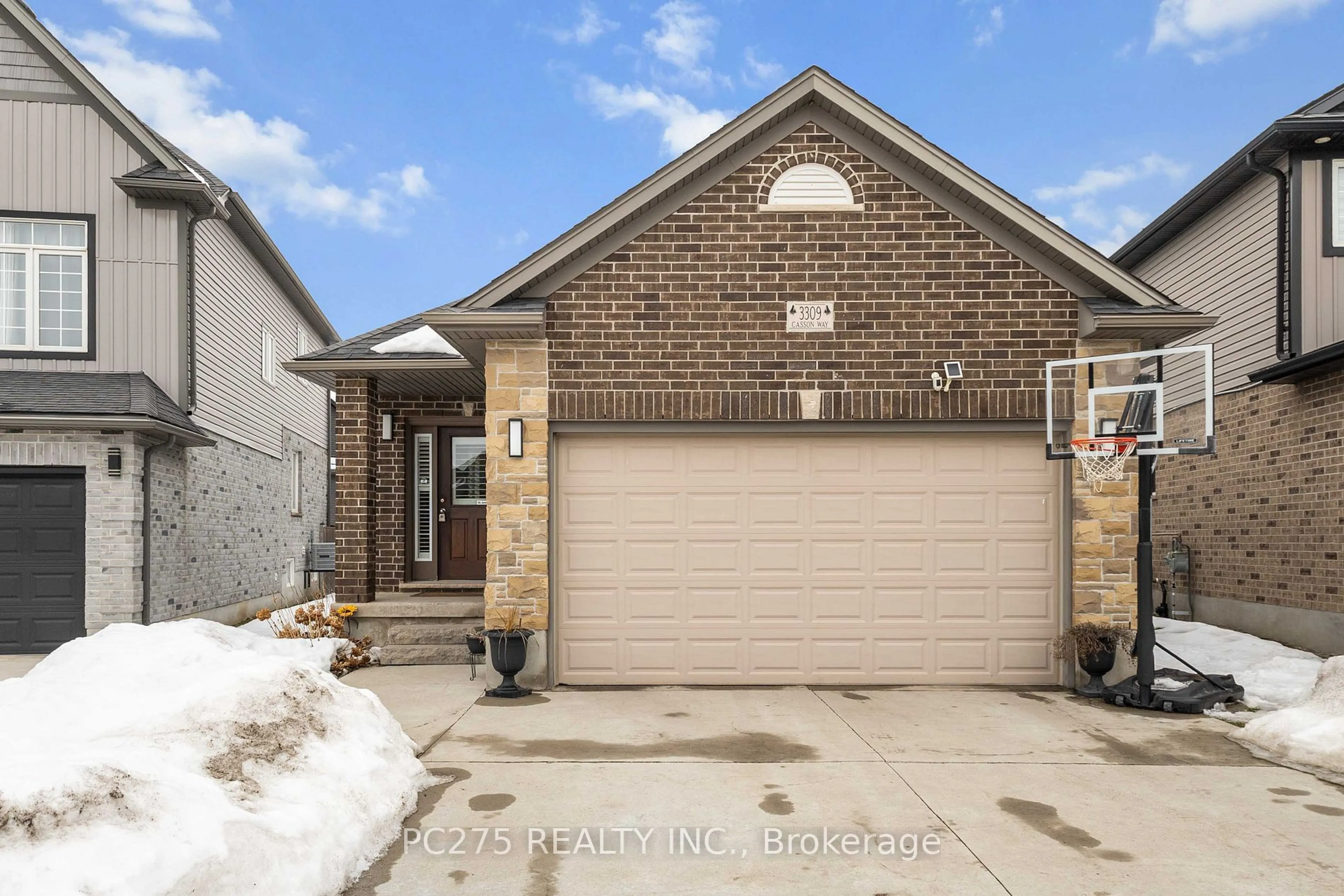 Home with brick exterior material, street for 3309 Casson Way, London Ontario N6L 0B9