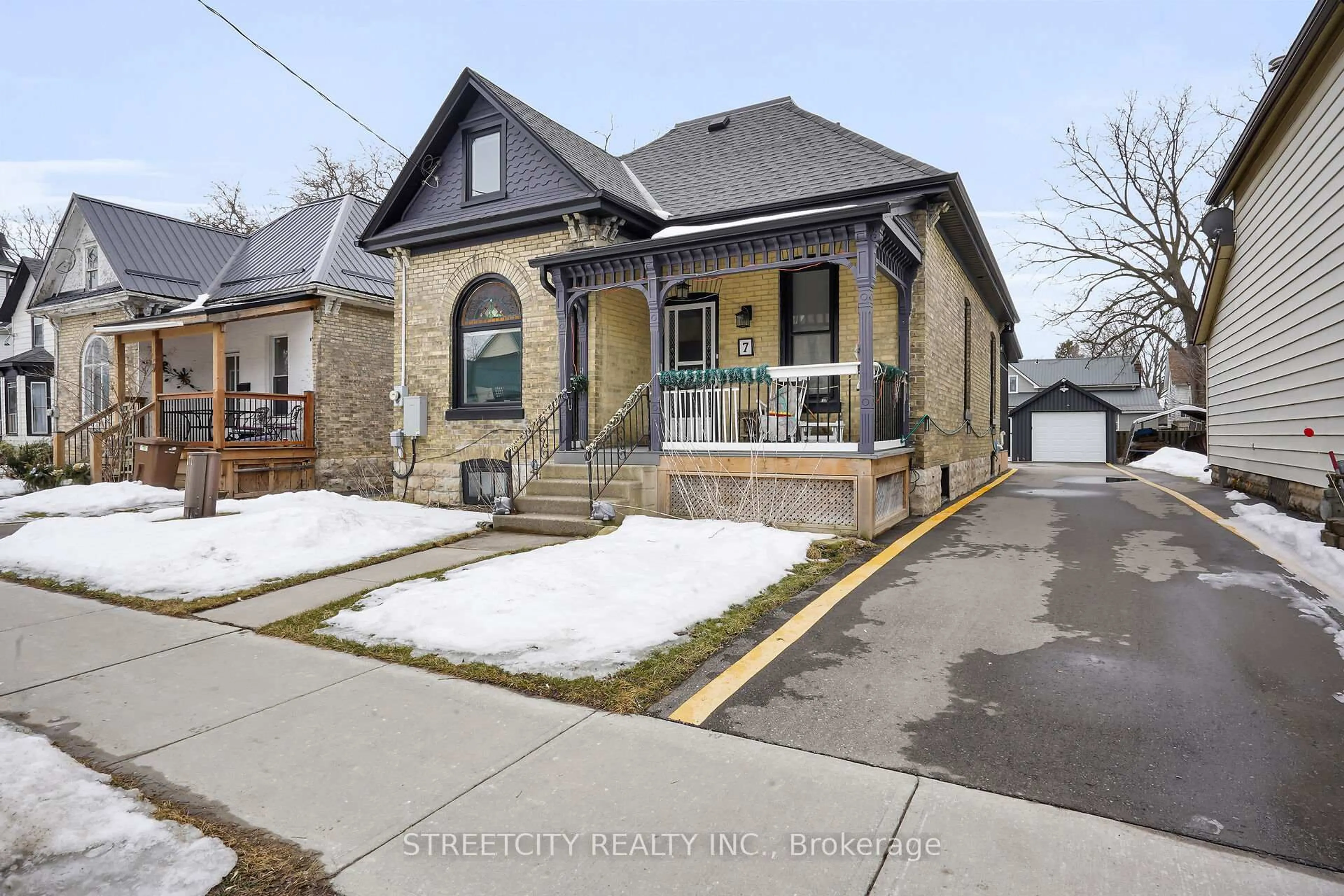 Home with brick exterior material, street for 7 Myrtle St, St. Thomas Ontario N5R 2E6