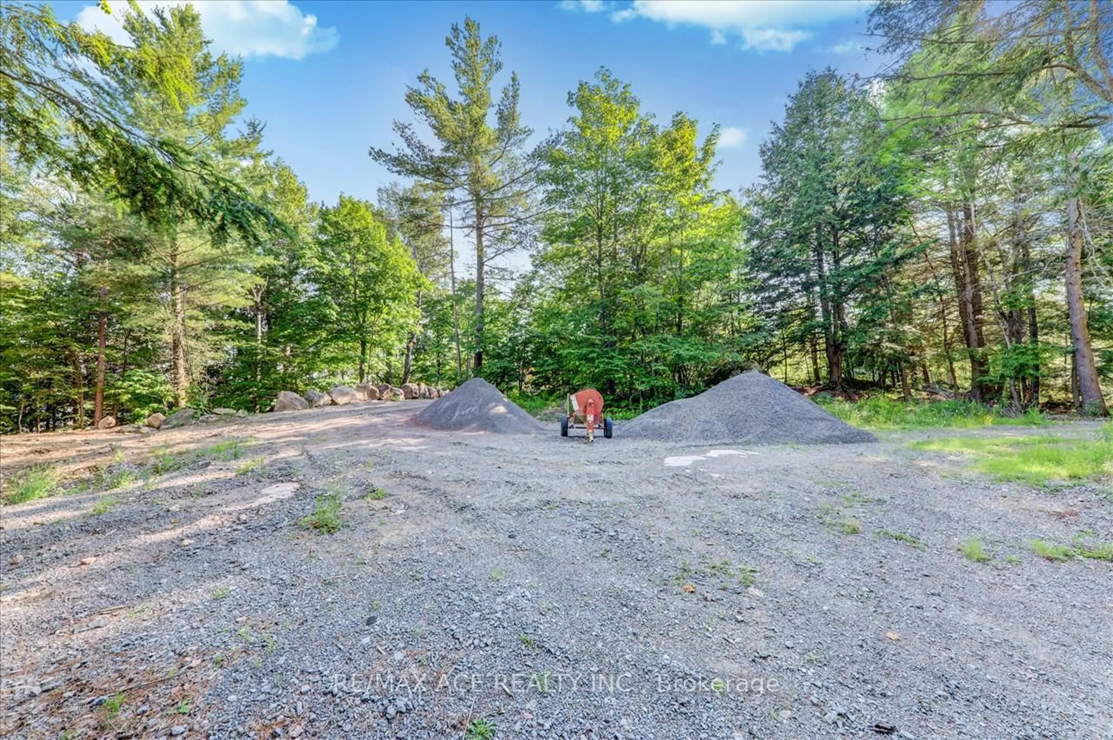 A pic from outside/outdoor area/front of a property/back of a property/a pic from drone, forest/trees view for 111 Gazelle Tr, North Kawartha Ontario K0L 1A0