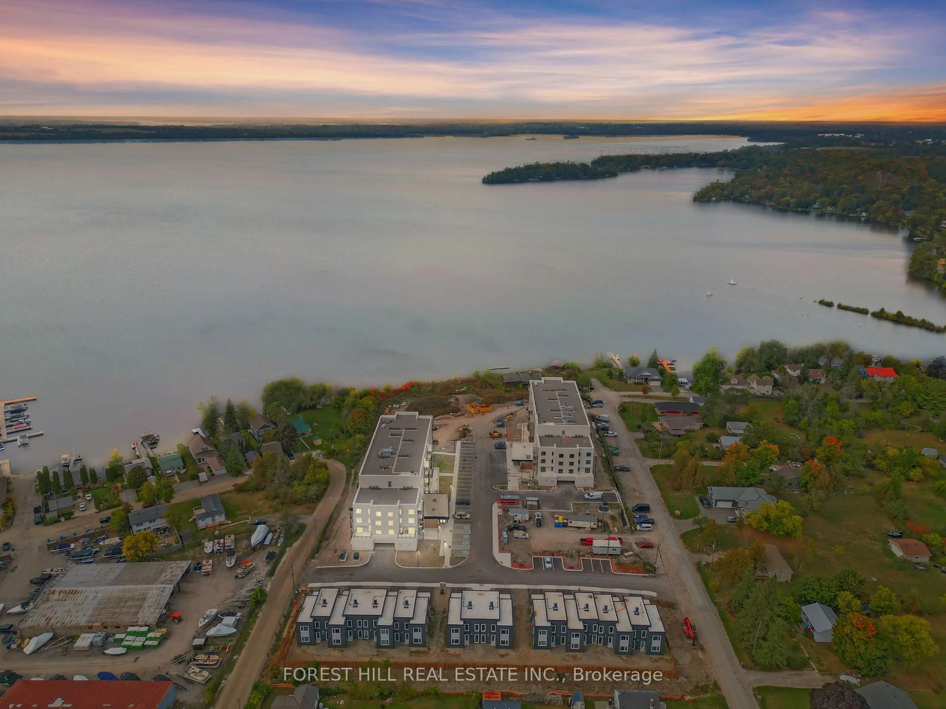 A pic from outside/outdoor area/front of a property/back of a property/a pic from drone, water/lake/river/ocean view for 19A West St #207, Kawartha Lakes Ontario K9V 1C4