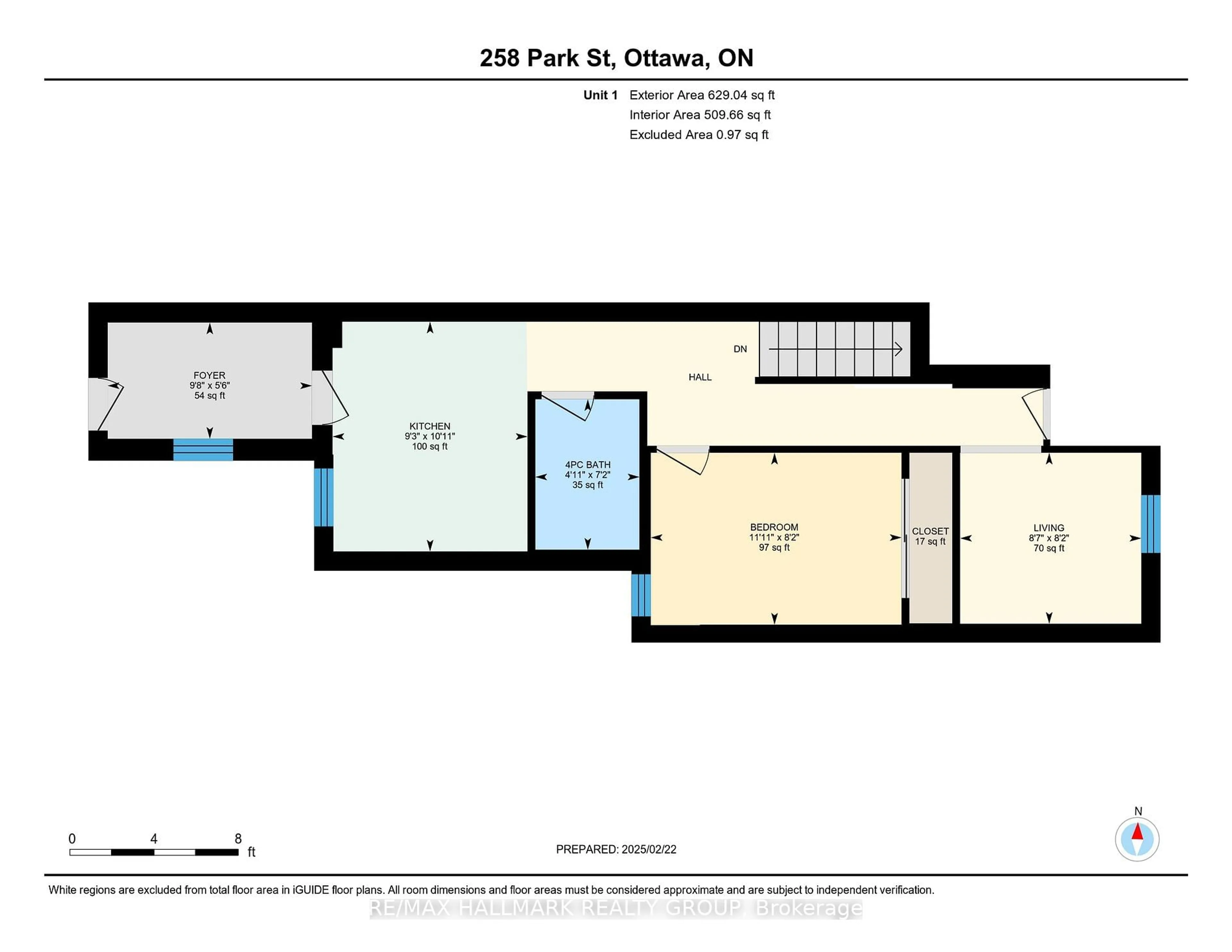 Floor plan for 256-258 PARK St, Vanier and Kingsview Park Ontario K1L 7G8