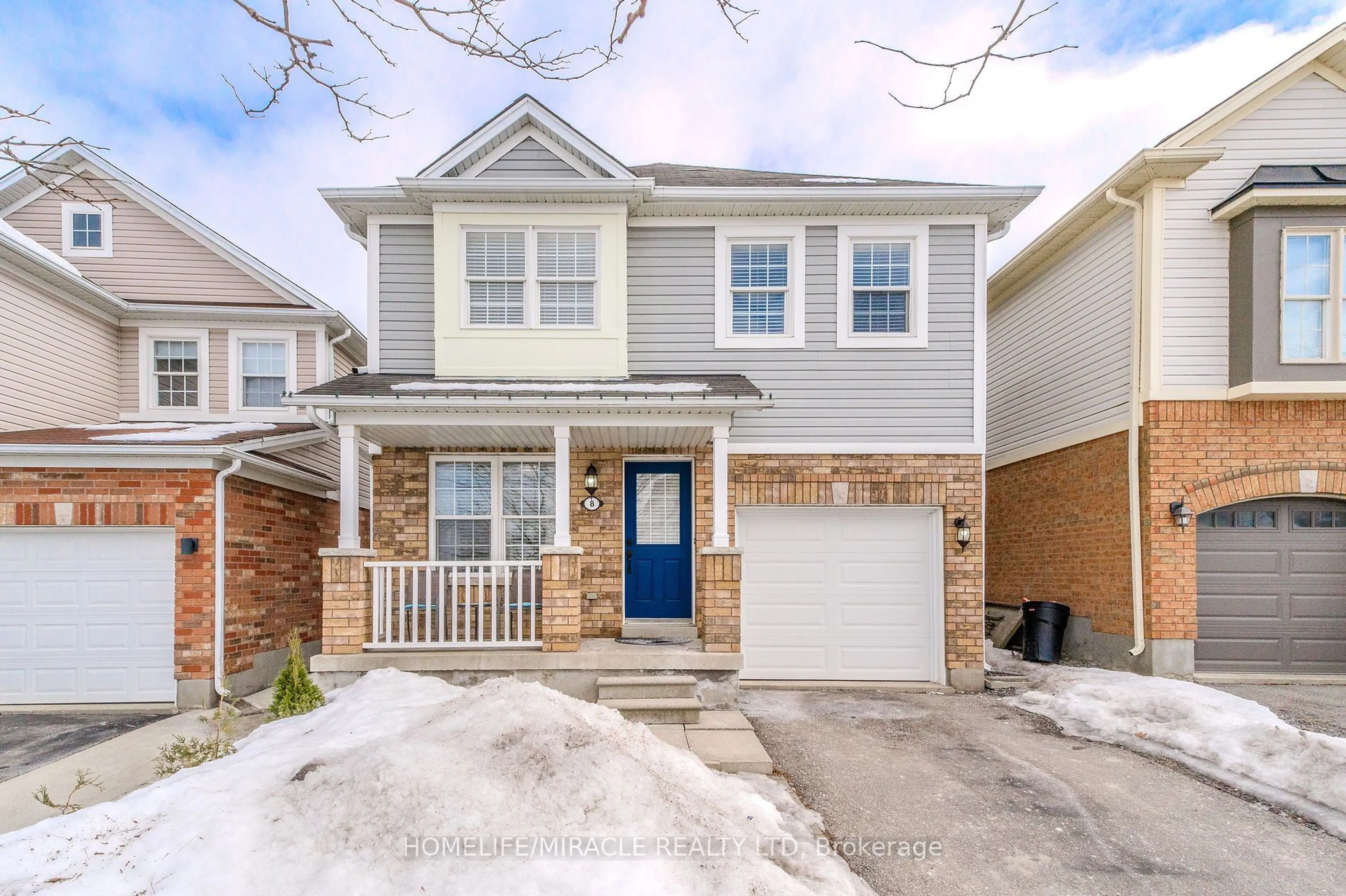 Home with brick exterior material, street for 8 Griffiths Ave, Cambridge Ontario N1P 1J7