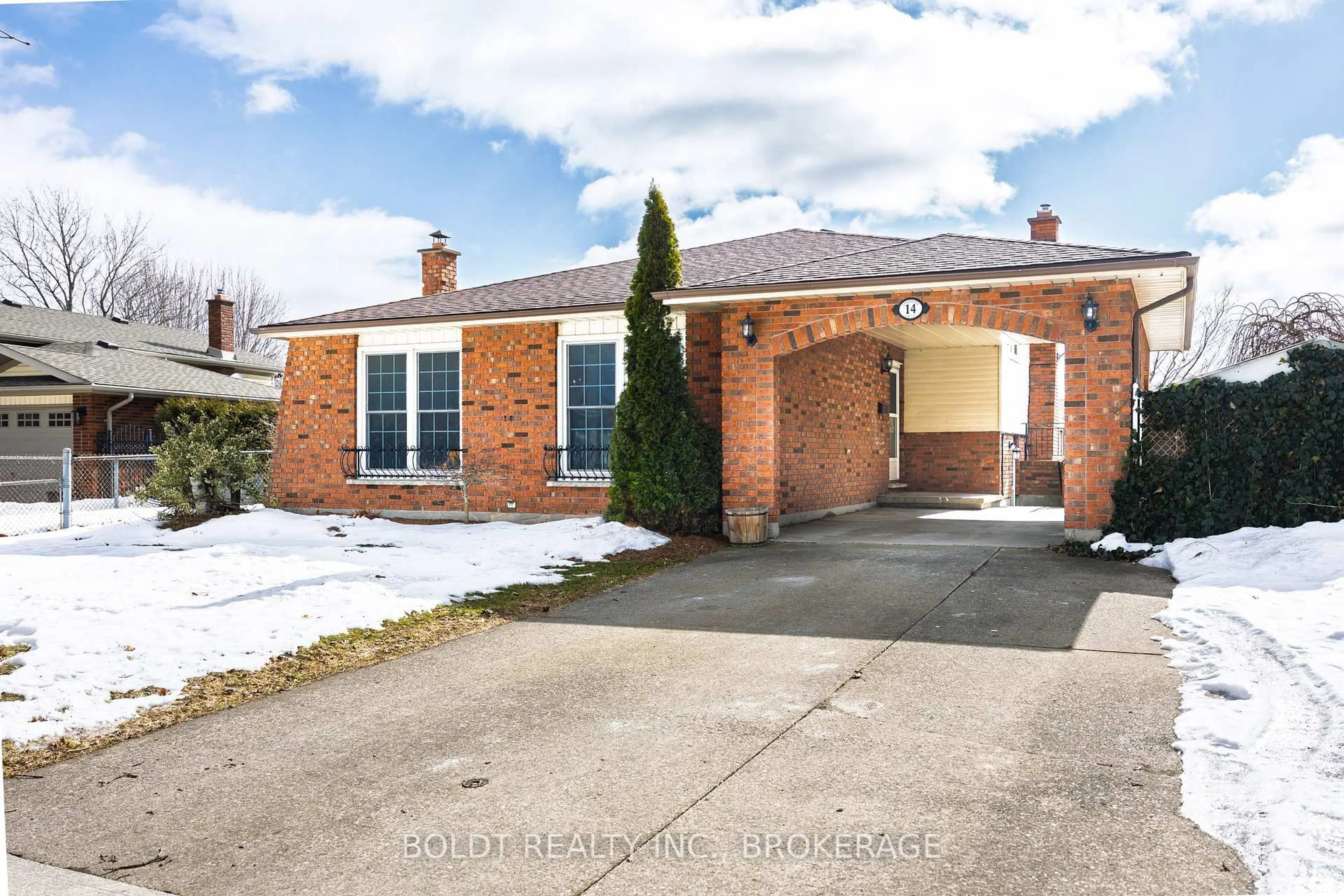 Home with brick exterior material, street for 14 Jeanette Dr, St. Catharines Ontario L2N 6M4