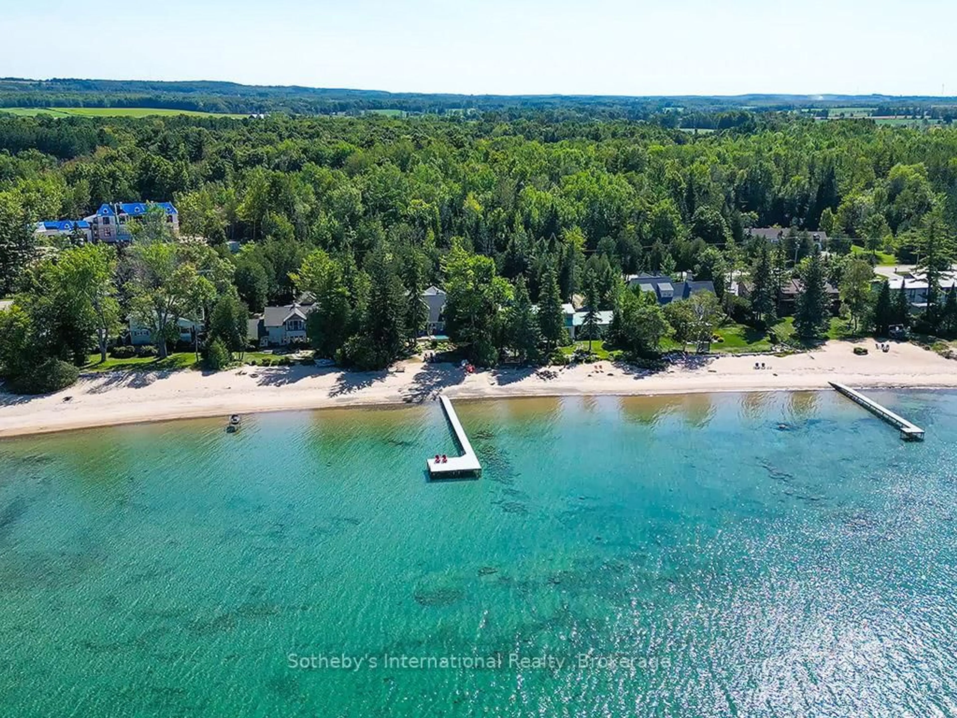 A pic from outside/outdoor area/front of a property/back of a property/a pic from drone, water/lake/river/ocean view for 359352 Grey 15 Rd, Meaford Ontario N4K 5N3