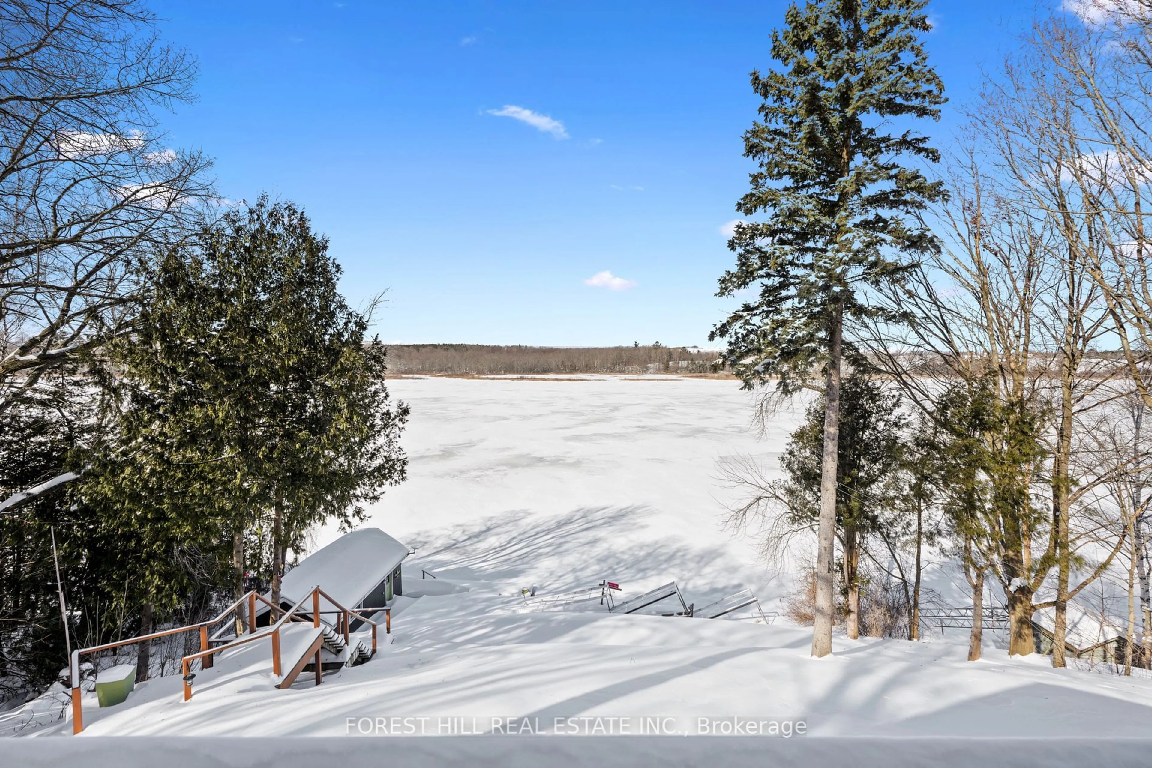 A pic from outside/outdoor area/front of a property/back of a property/a pic from drone, forest/trees view for 102 Fleming Bay Rd, Trent Hills Ontario K0L 1Y0