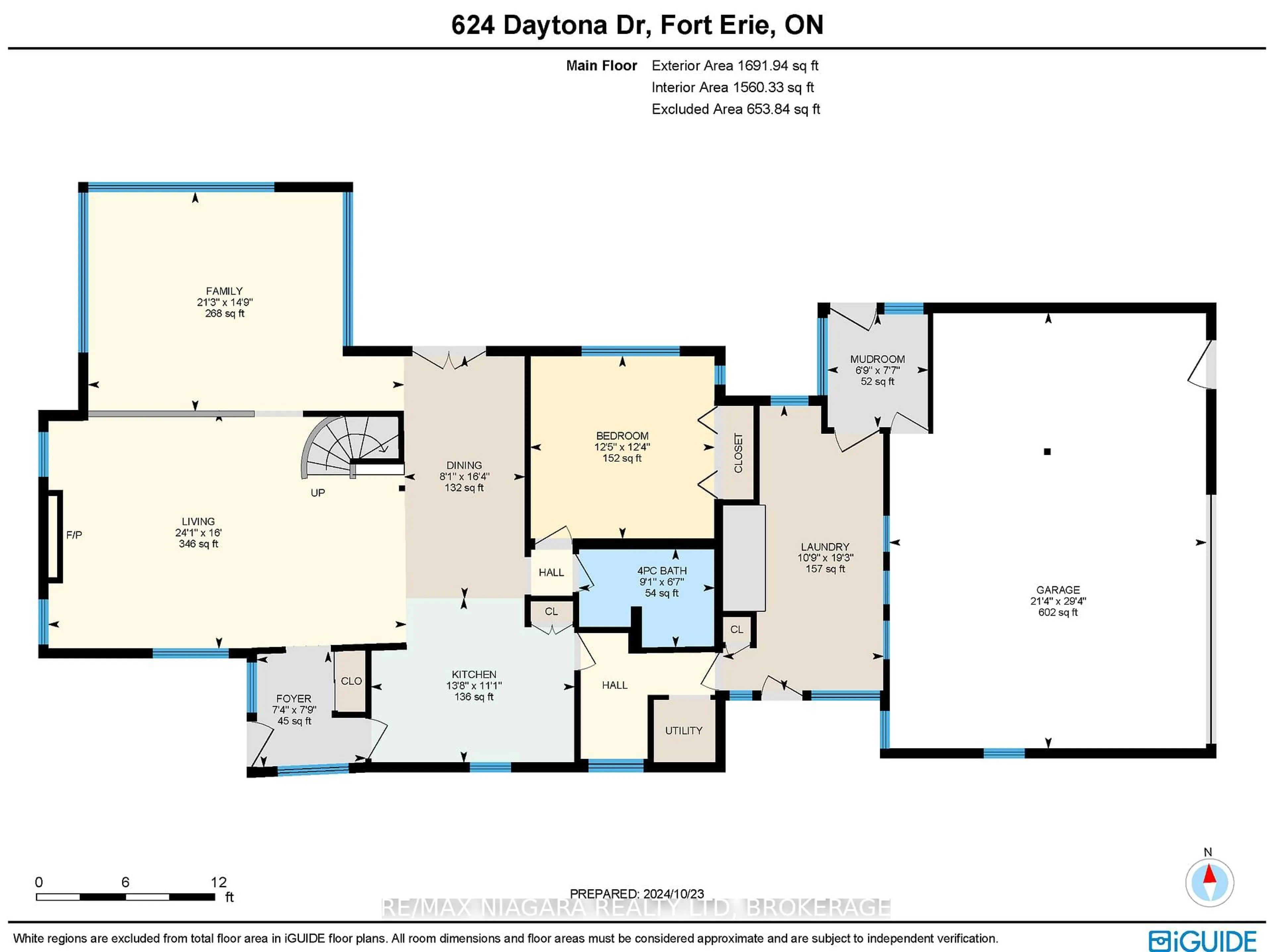 Floor plan for 624 DAYTONA Dr, Fort Erie Ontario L2A 4Z4