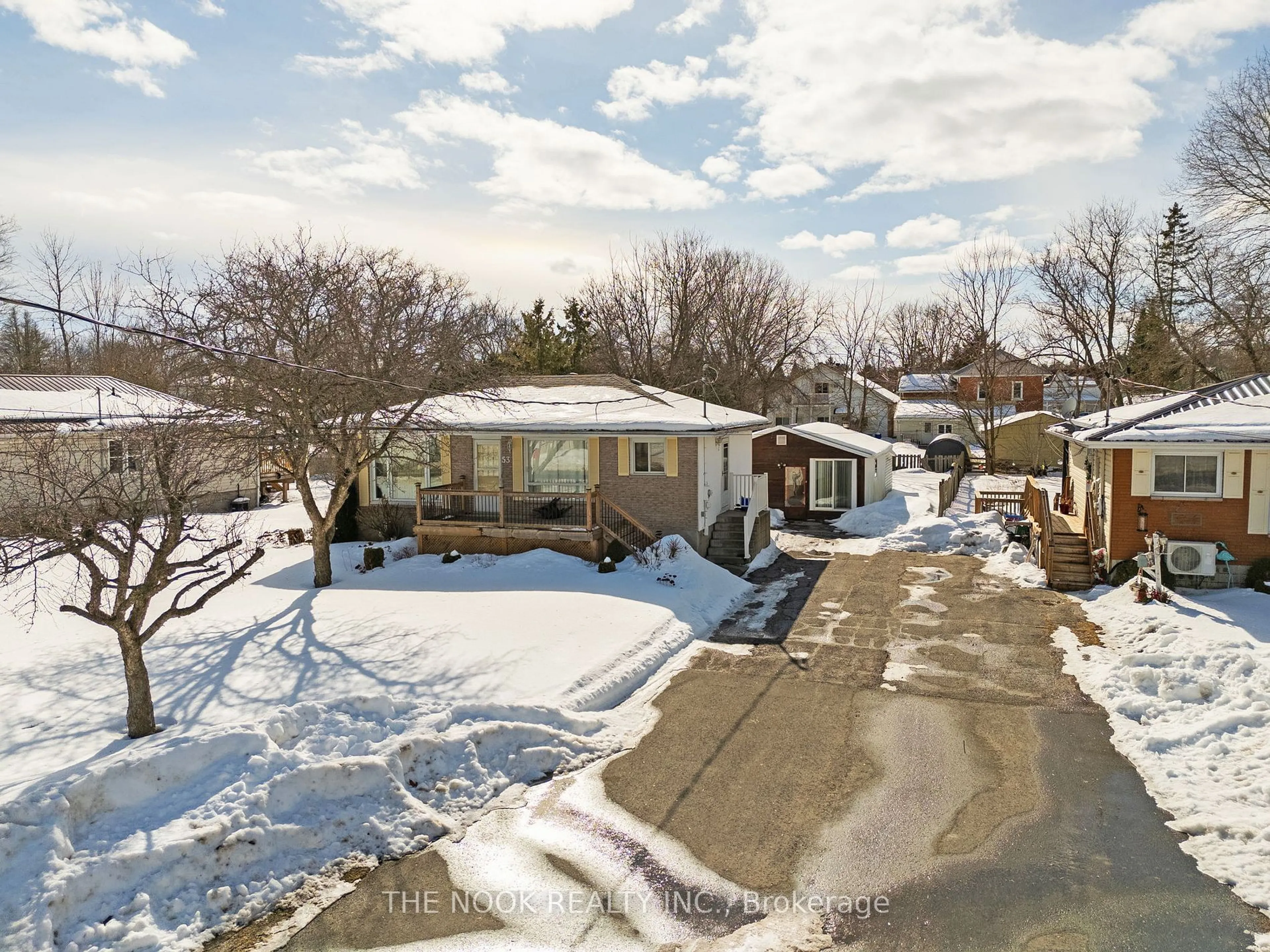 A pic from outside/outdoor area/front of a property/back of a property/a pic from drone, street for 53 Bursthall St, Marmora and Lake Ontario K0K 2M0