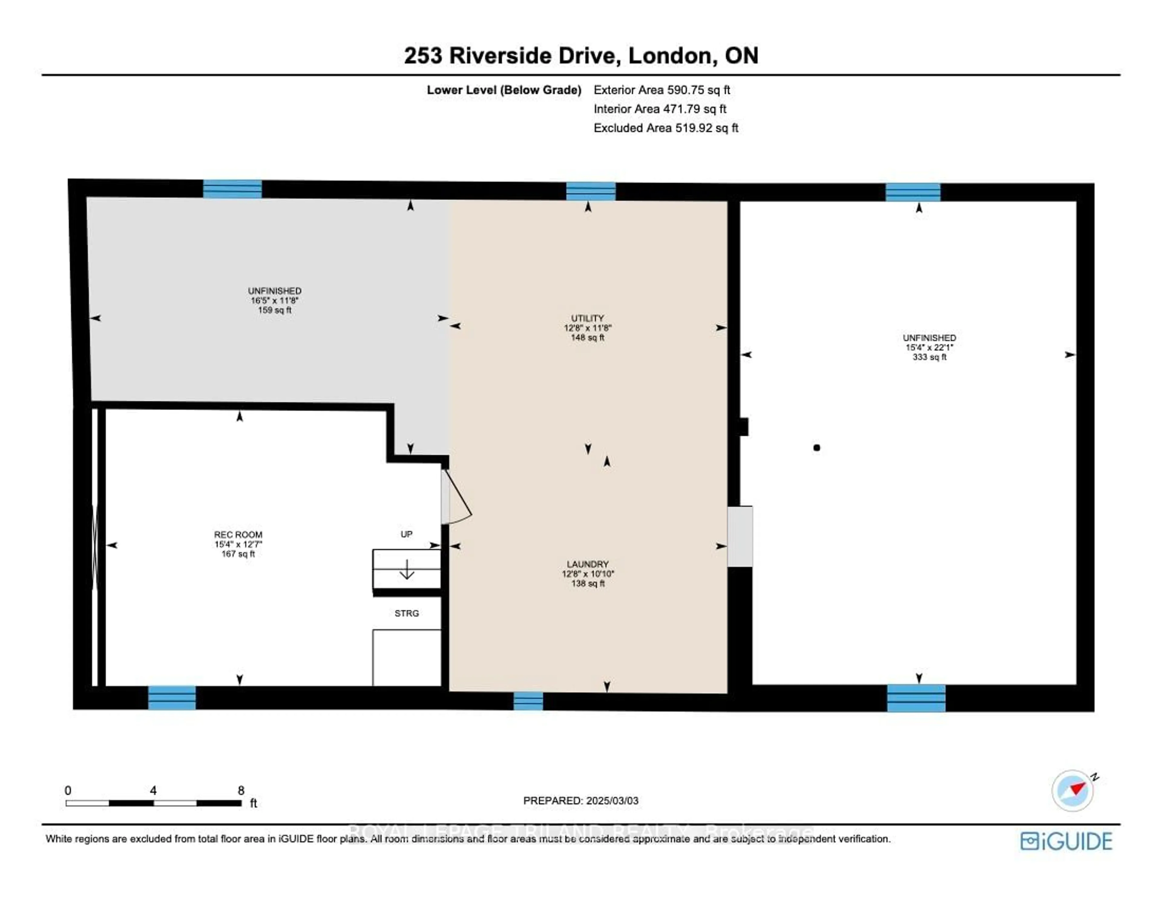 Floor plan for 253 Riverside Dr, London Ontario N6H 1E8