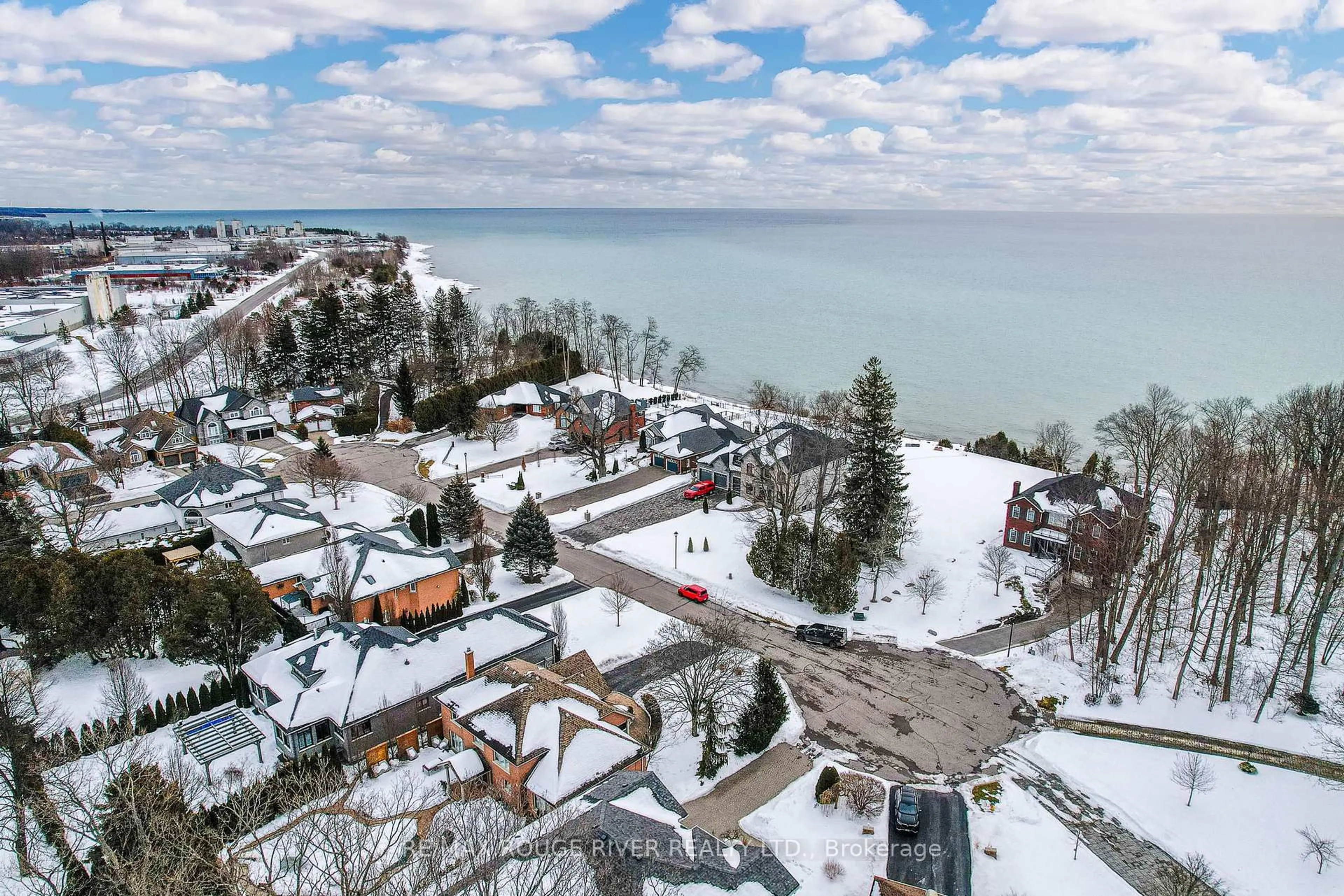 A pic from outside/outdoor area/front of a property/back of a property/a pic from drone, water/lake/river/ocean view for 56 East House Cres, Cobourg Ontario K9A 5K3