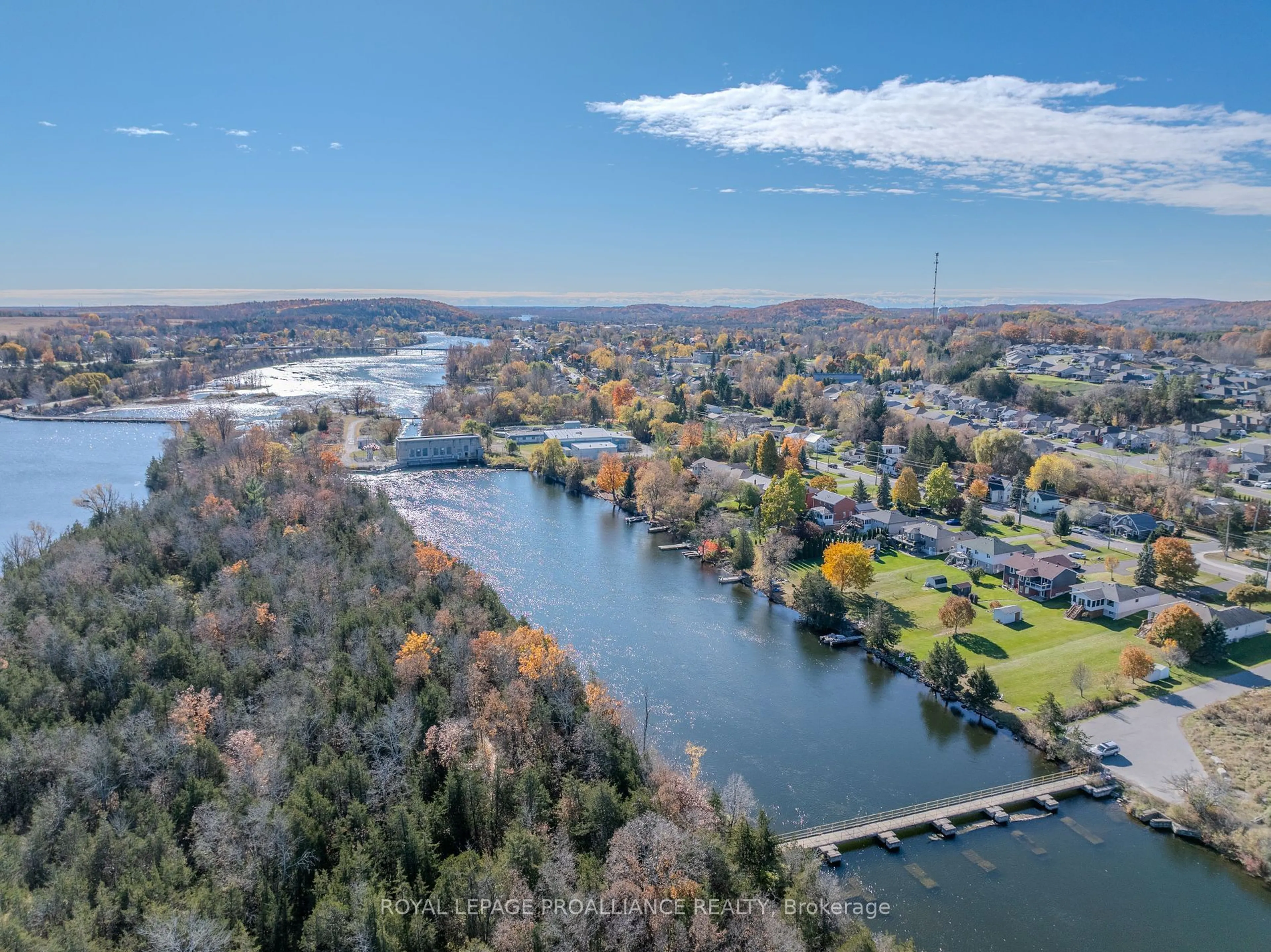 A pic from outside/outdoor area/front of a property/back of a property/a pic from drone, water/lake/river/ocean view for 244 North Trent St, Hastings Ontario K0K 2C0