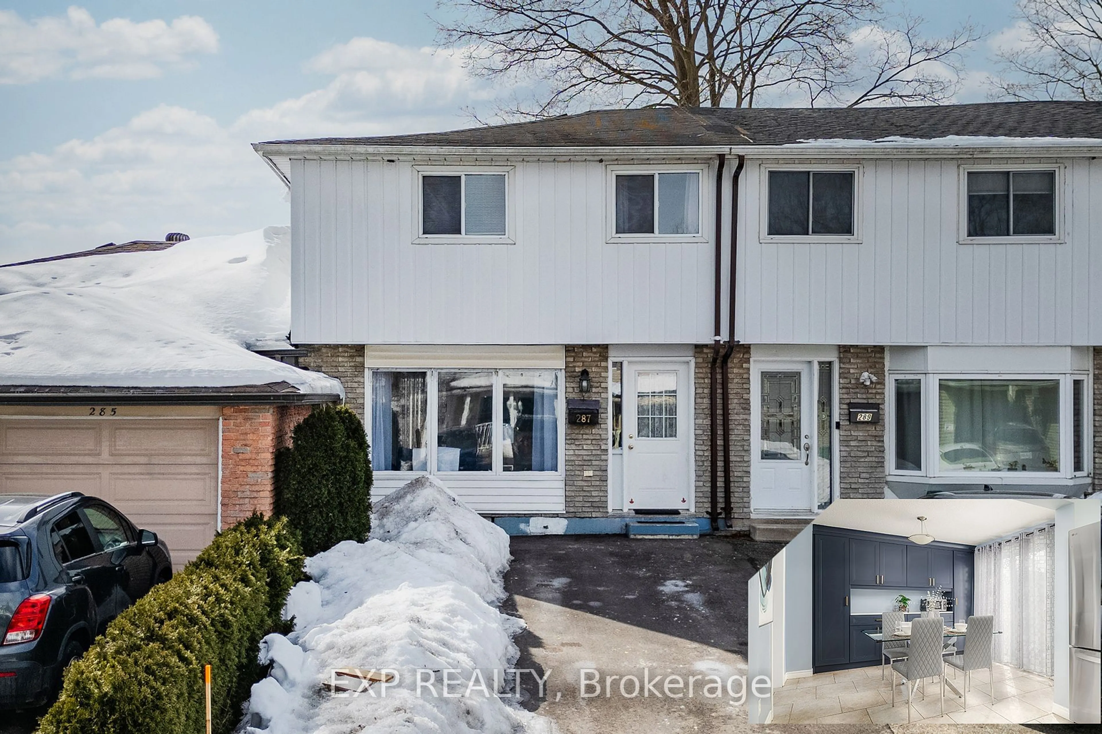 A pic from outside/outdoor area/front of a property/back of a property/a pic from drone, street for 287 Linden Dr, Cambridge Ontario N3H 4Y1