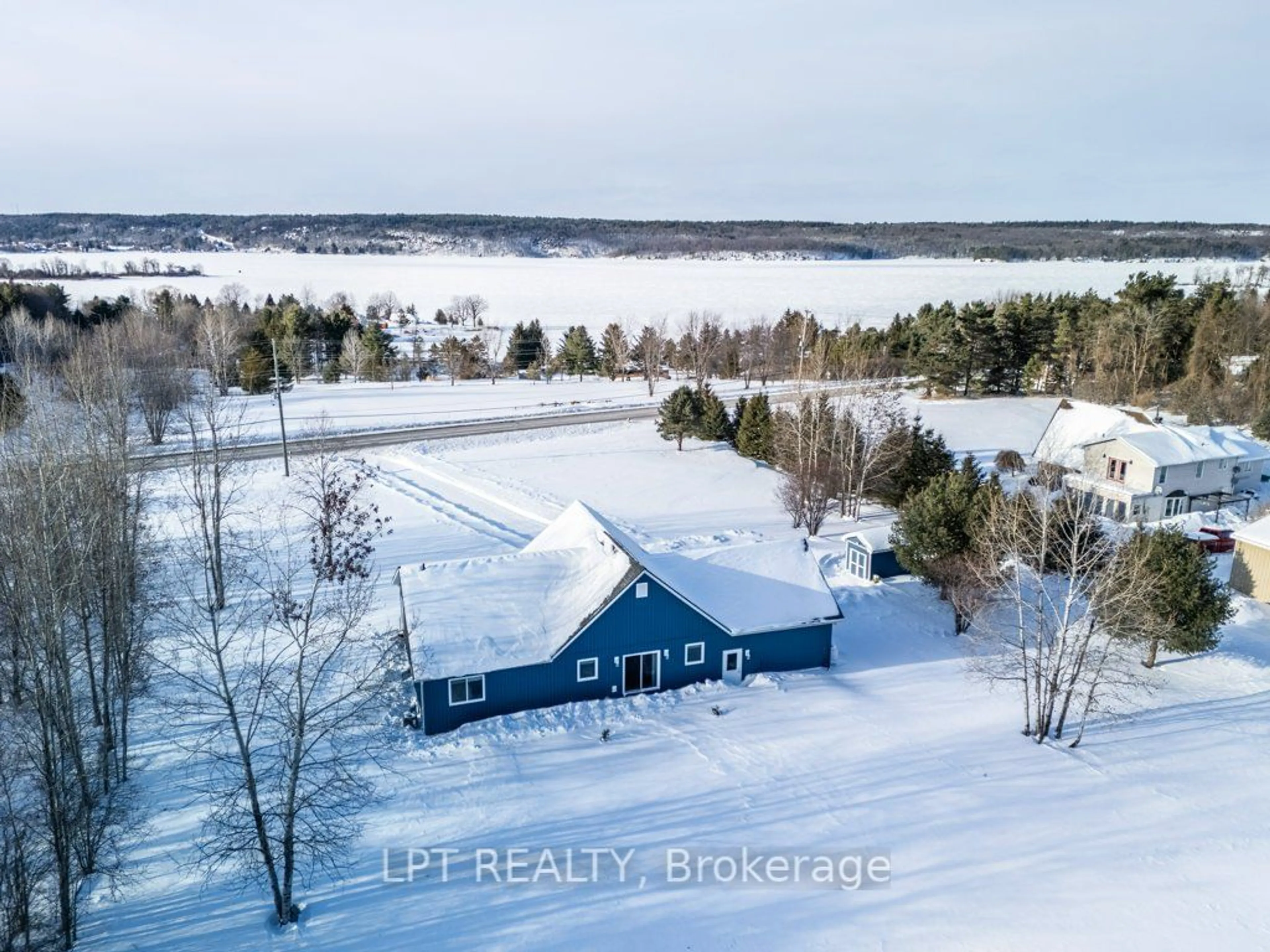 A pic from outside/outdoor area/front of a property/back of a property/a pic from drone, water/lake/river/ocean view for 9517 County Rd 42 Rd, Rideau Lakes Ontario K0G 1X0