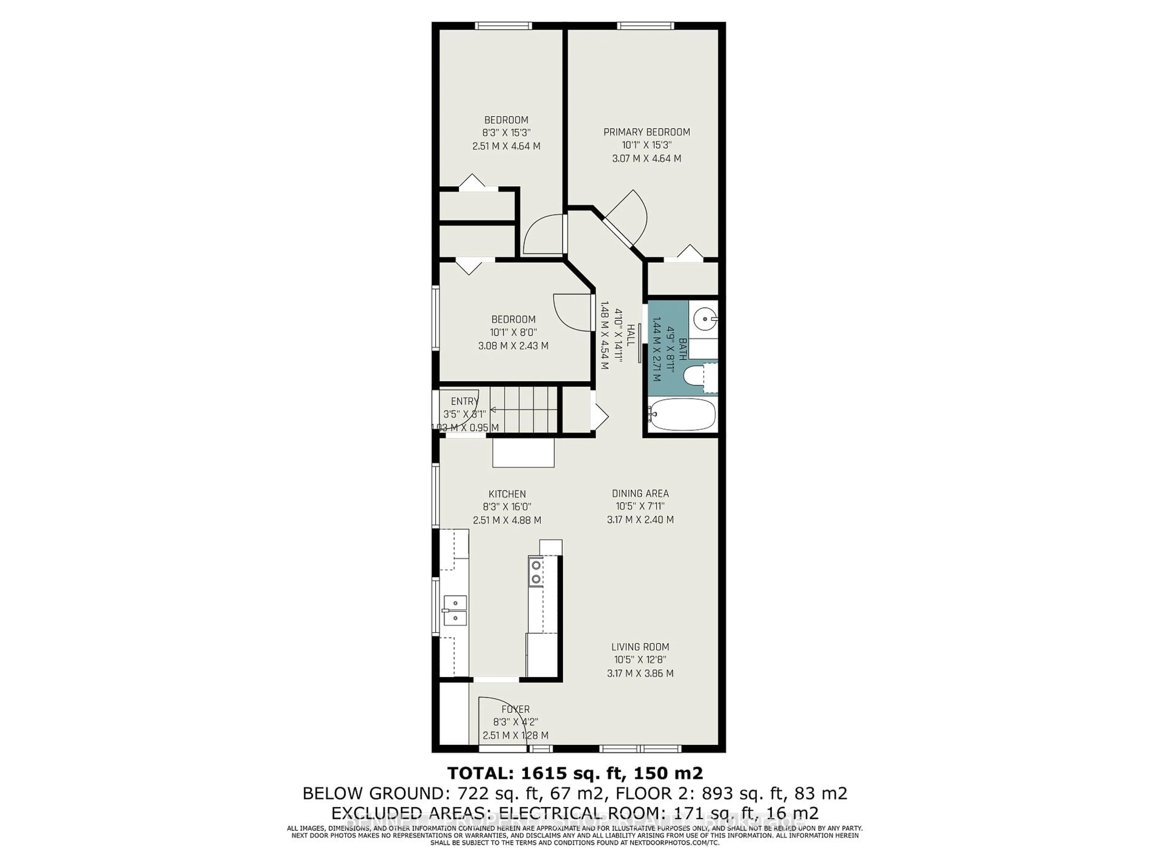 Floor plan for 286 Thompson St, Pembroke Ontario K8A 8N7