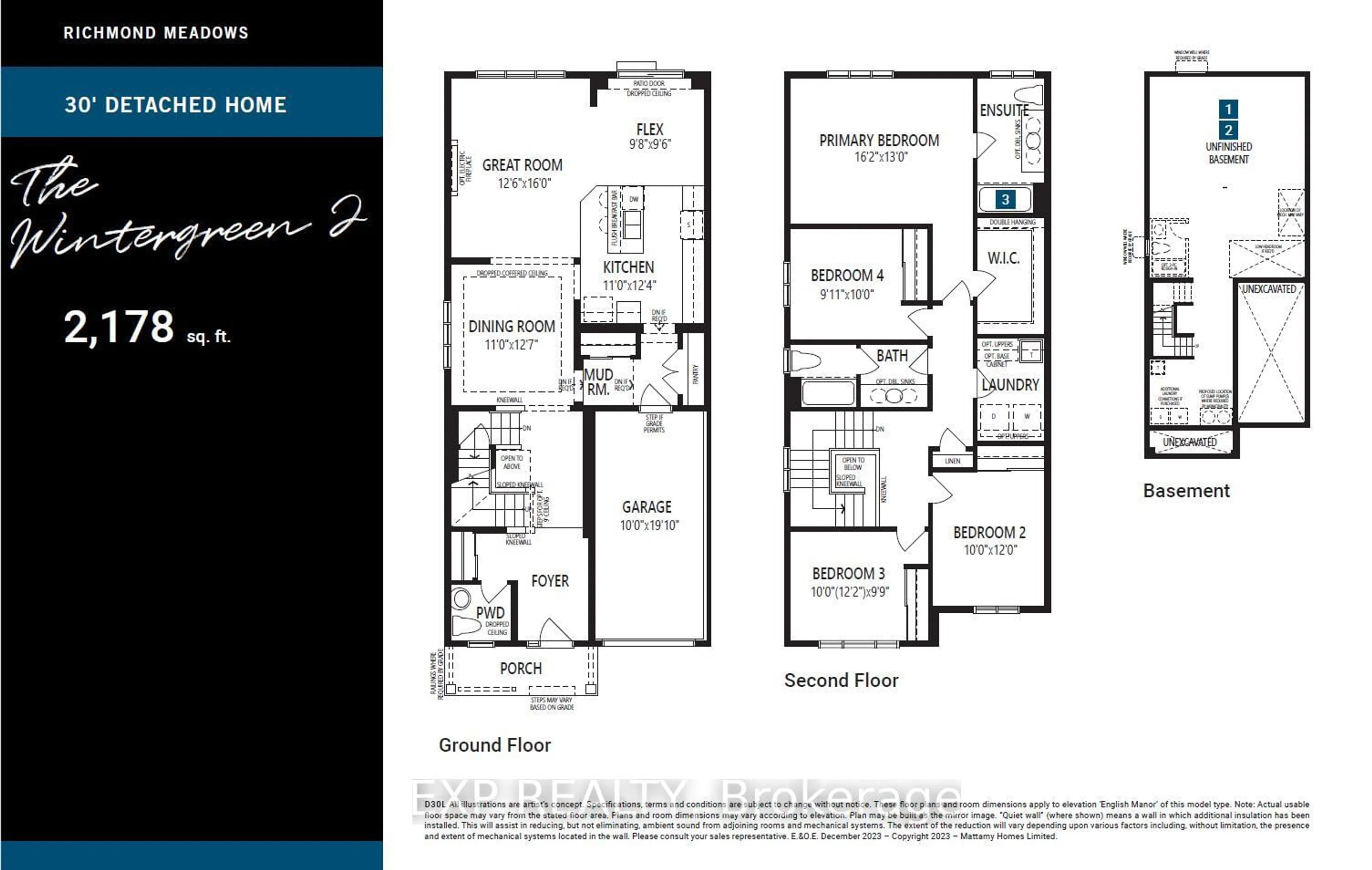 Floor plan for 107 Virburnum Terr, Stittsville - Munster - Richmond Ontario K0A 2Z0