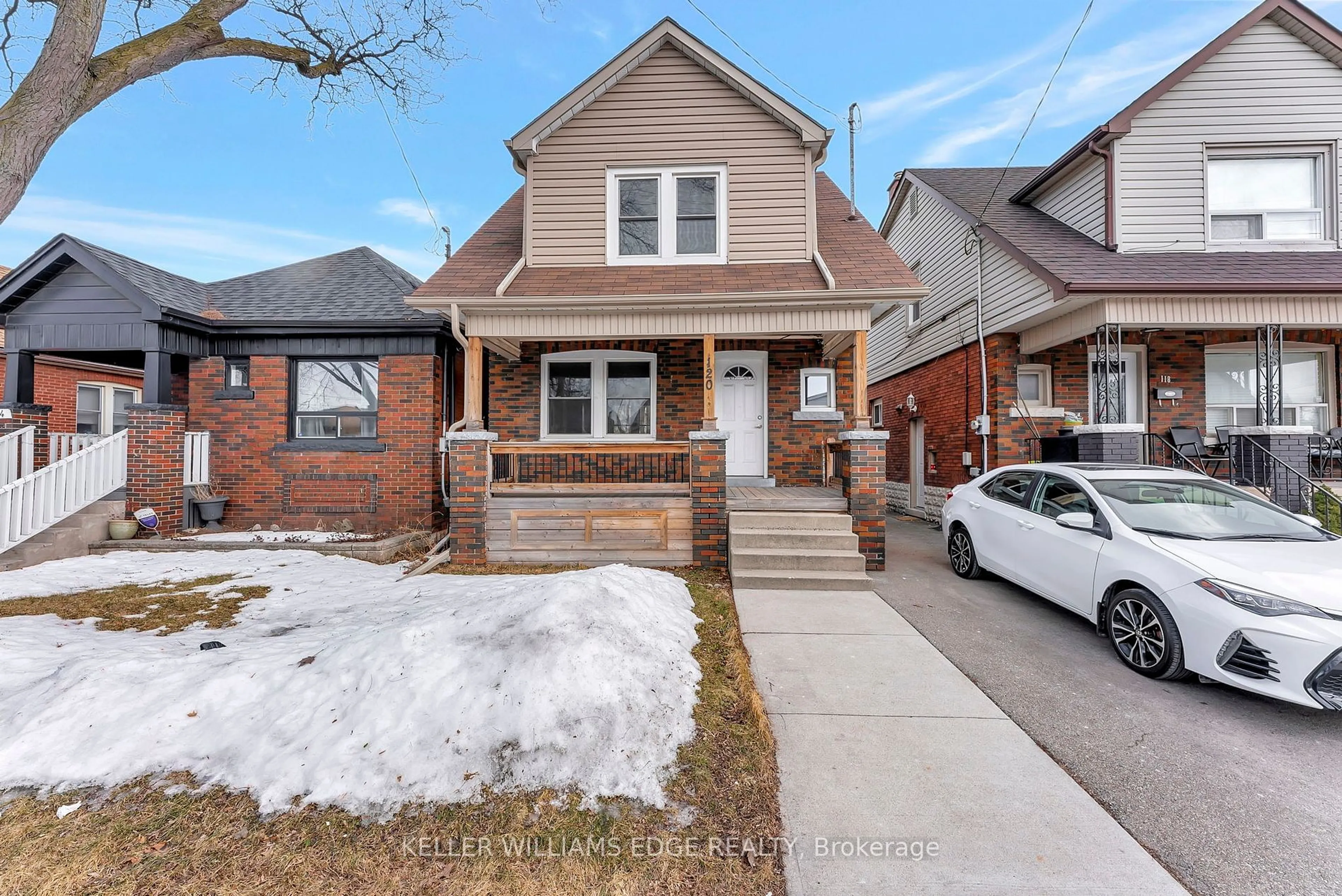 Home with brick exterior material, street for 120 Barons Ave, Hamilton Ontario L8H 5A7